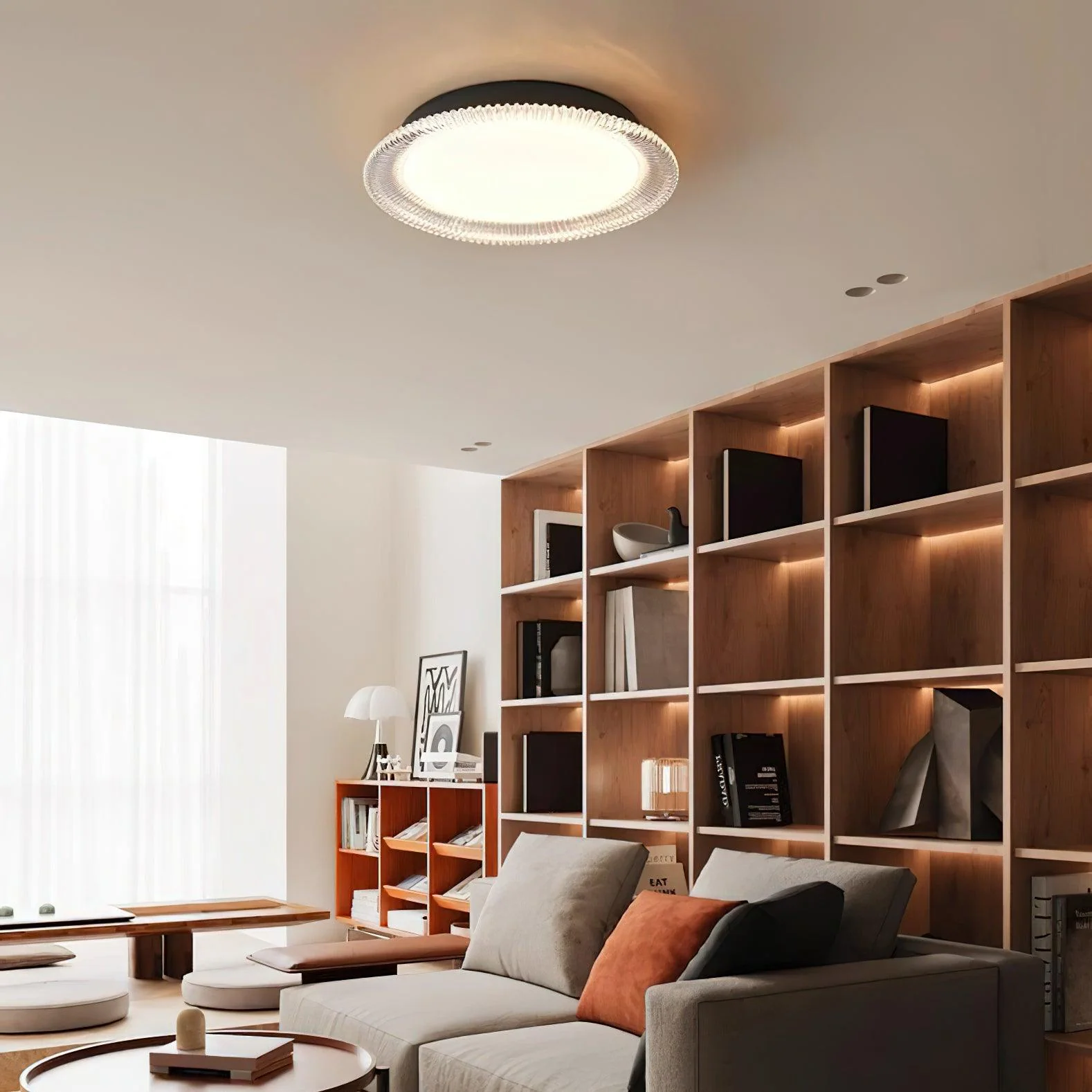 Crystaline Minimalist Aluminum Ceiling Lamp - Image 9