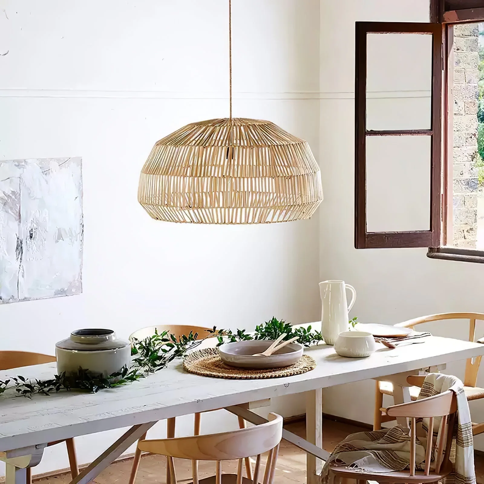 Cucarel Rattan Pendant Light - Image 13