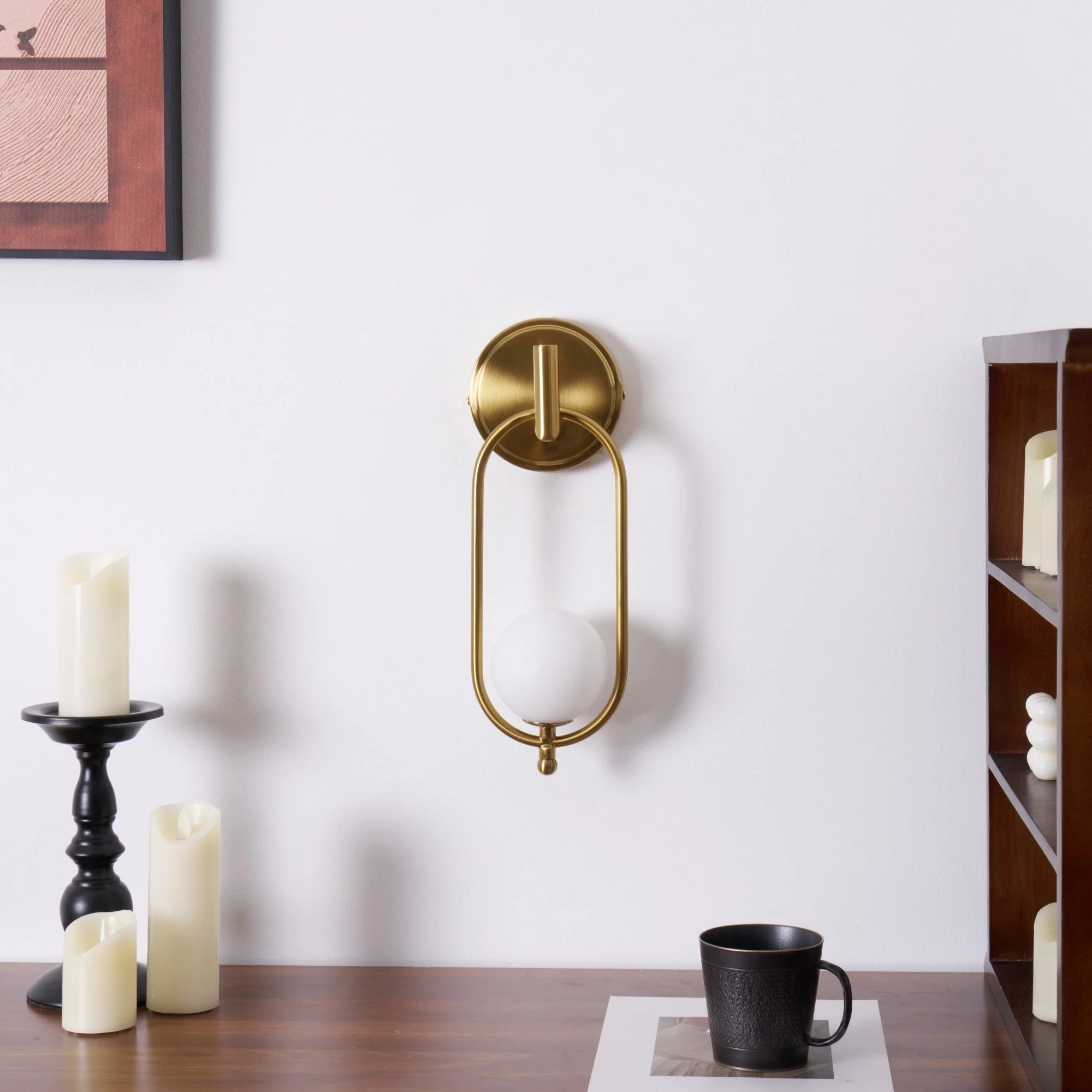 Cumirisra Modern Minimalist Brass Glass Wall Light - Image 21