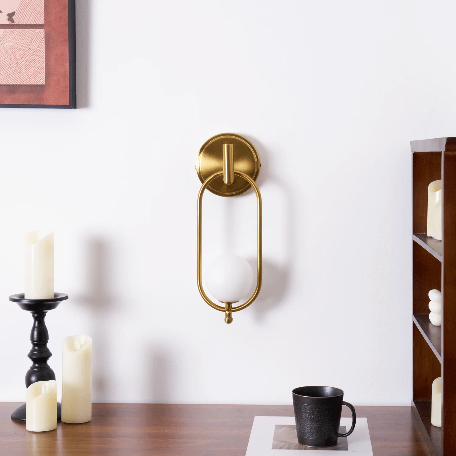 Cumirisra Modern Minimalist Brass Glass Wall Light - Image 29
