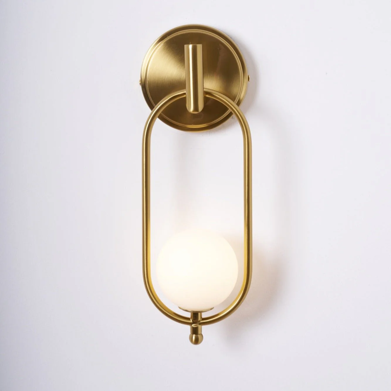 Cumirisra Modern Minimalist Brass Glass Wall Light - Image 5