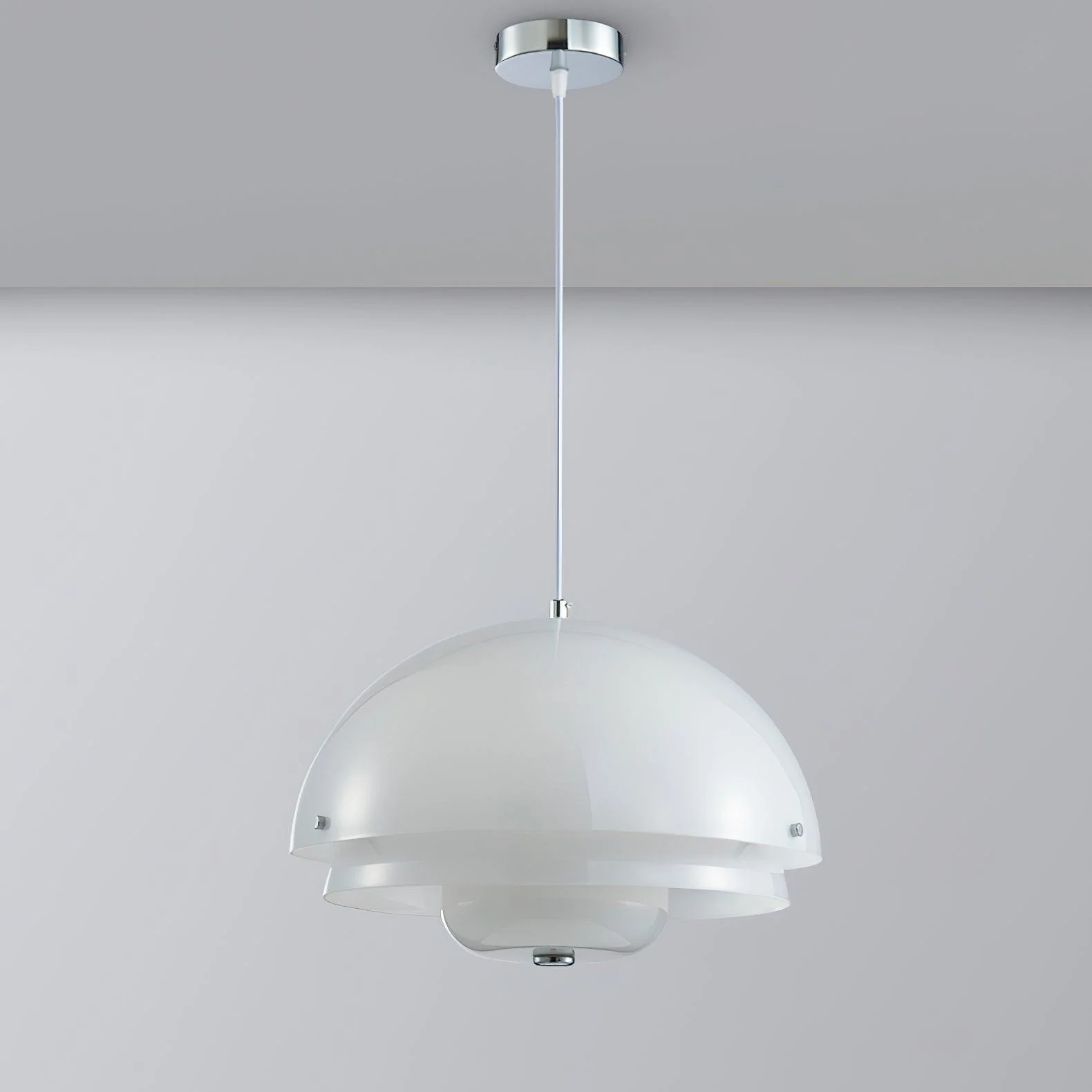 Cuthean Unique Milk White Glass Pendant Lamp - Image 19