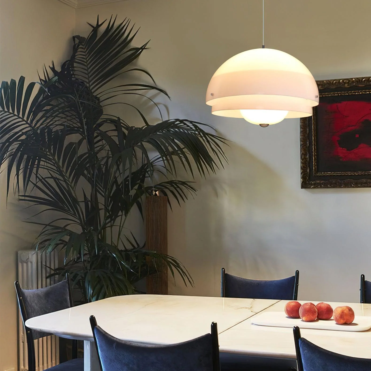 Cuthean Unique Milk White Glass Pendant Lamp - Image 35