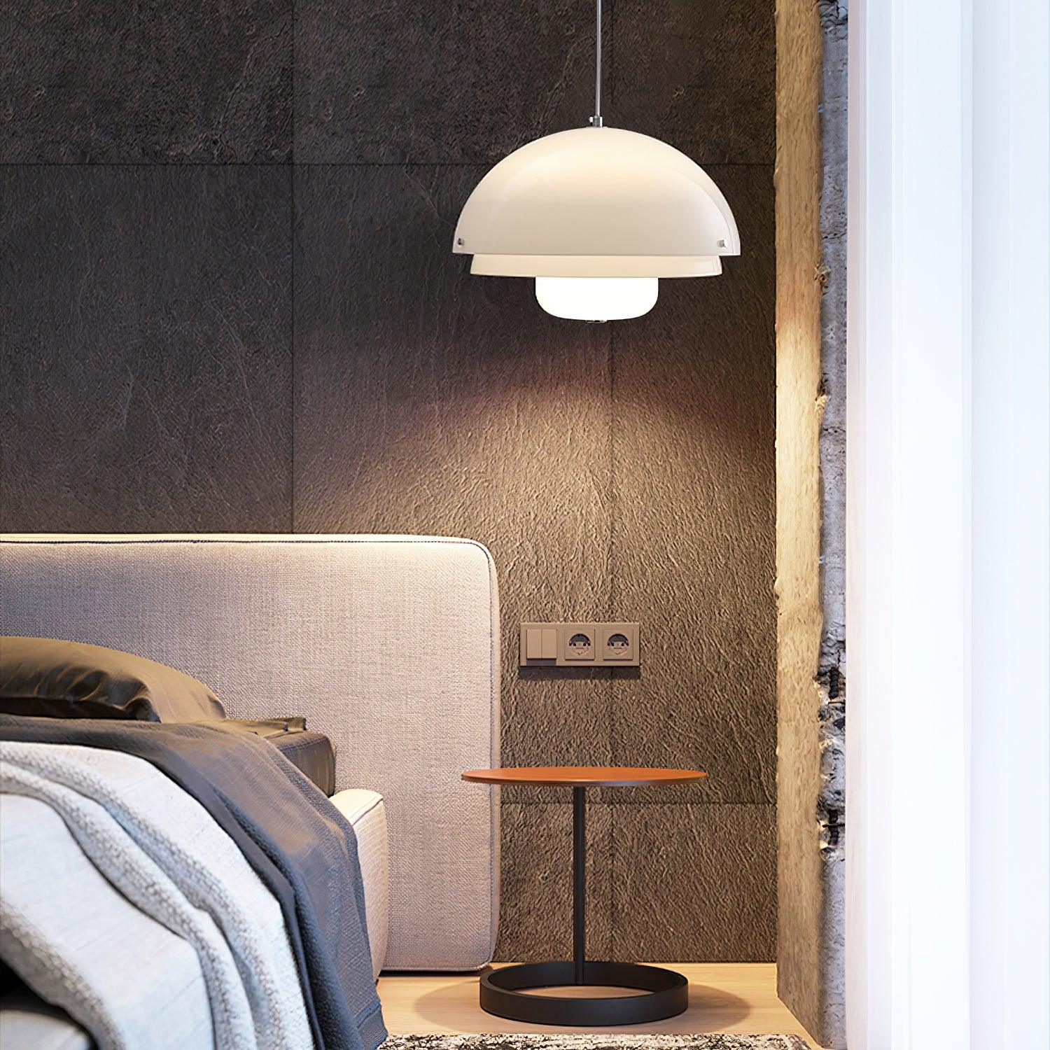 Cuthean Unique Milk White Glass Pendant Lamp - Image 6