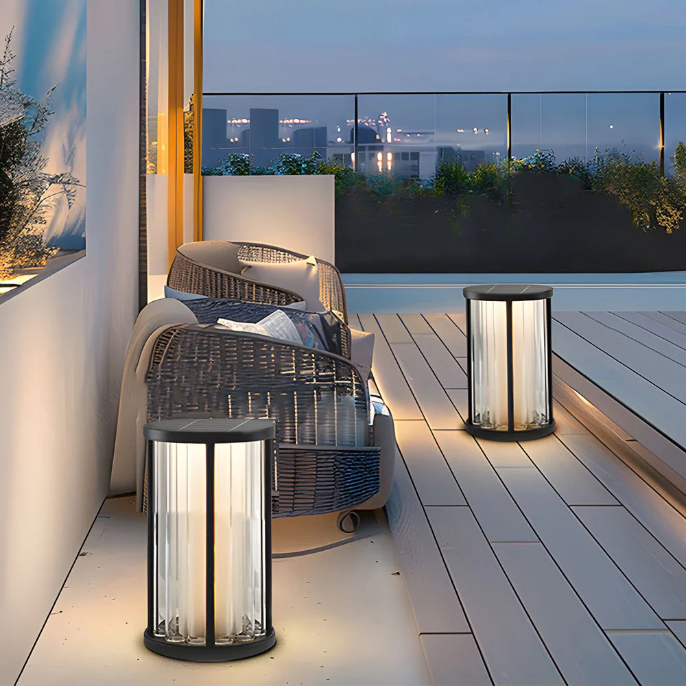 Cylinder Floor Lamp American Vintage Crystal - Image 5