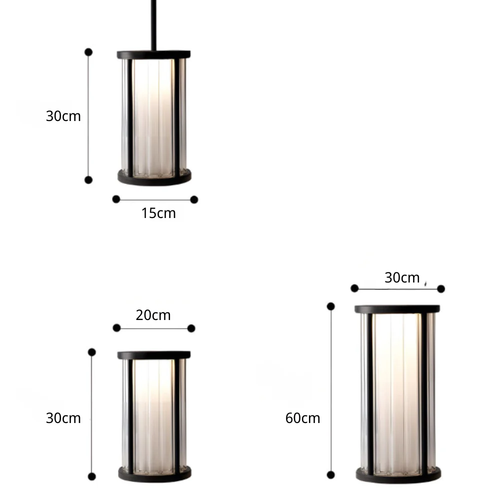 Cylinder Floor Lamp American Vintage Crystal - Image 8