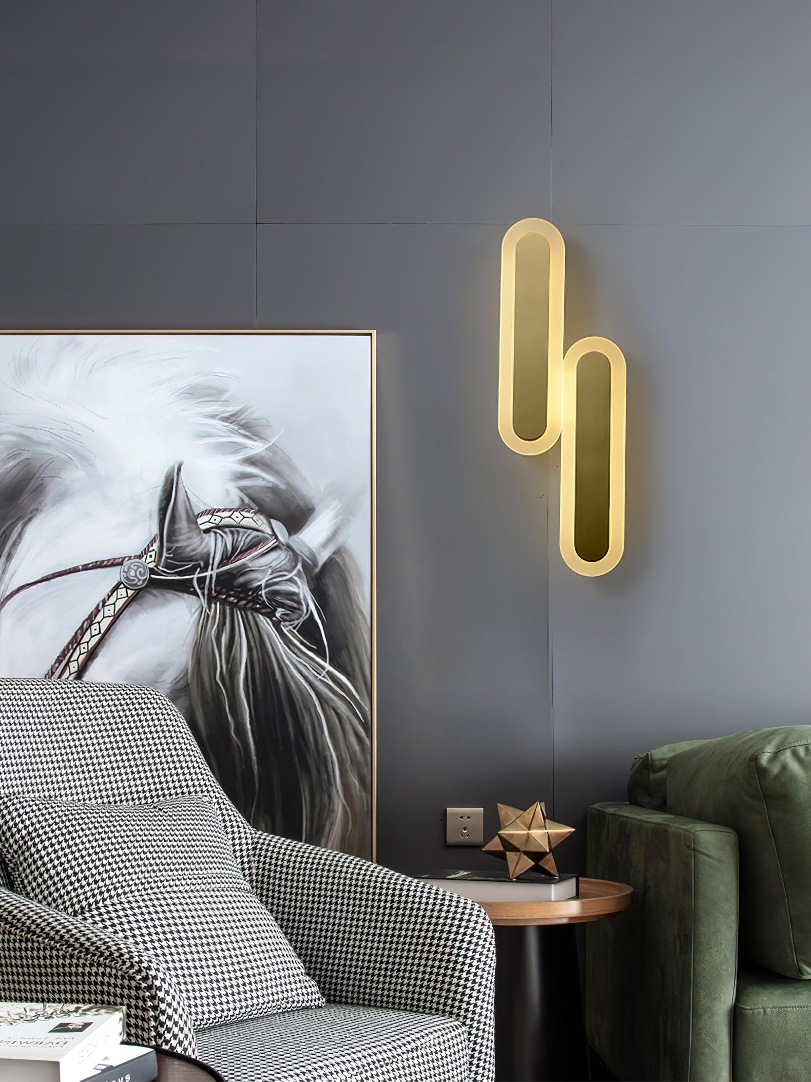 Daba Modern Minimalist Brass Wall Lamp - Image 19