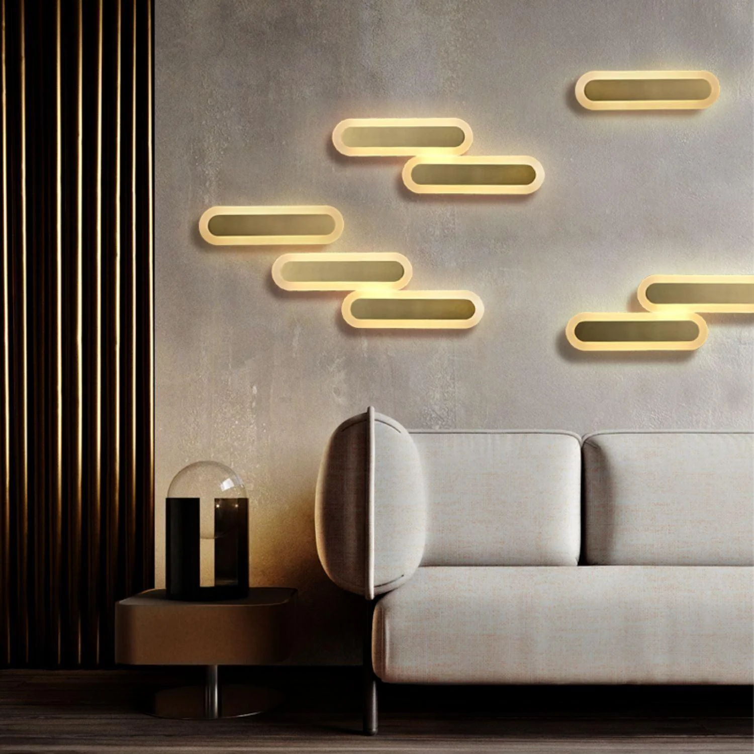 Daba Modern Minimalist Brass Wall Lamp - Image 20