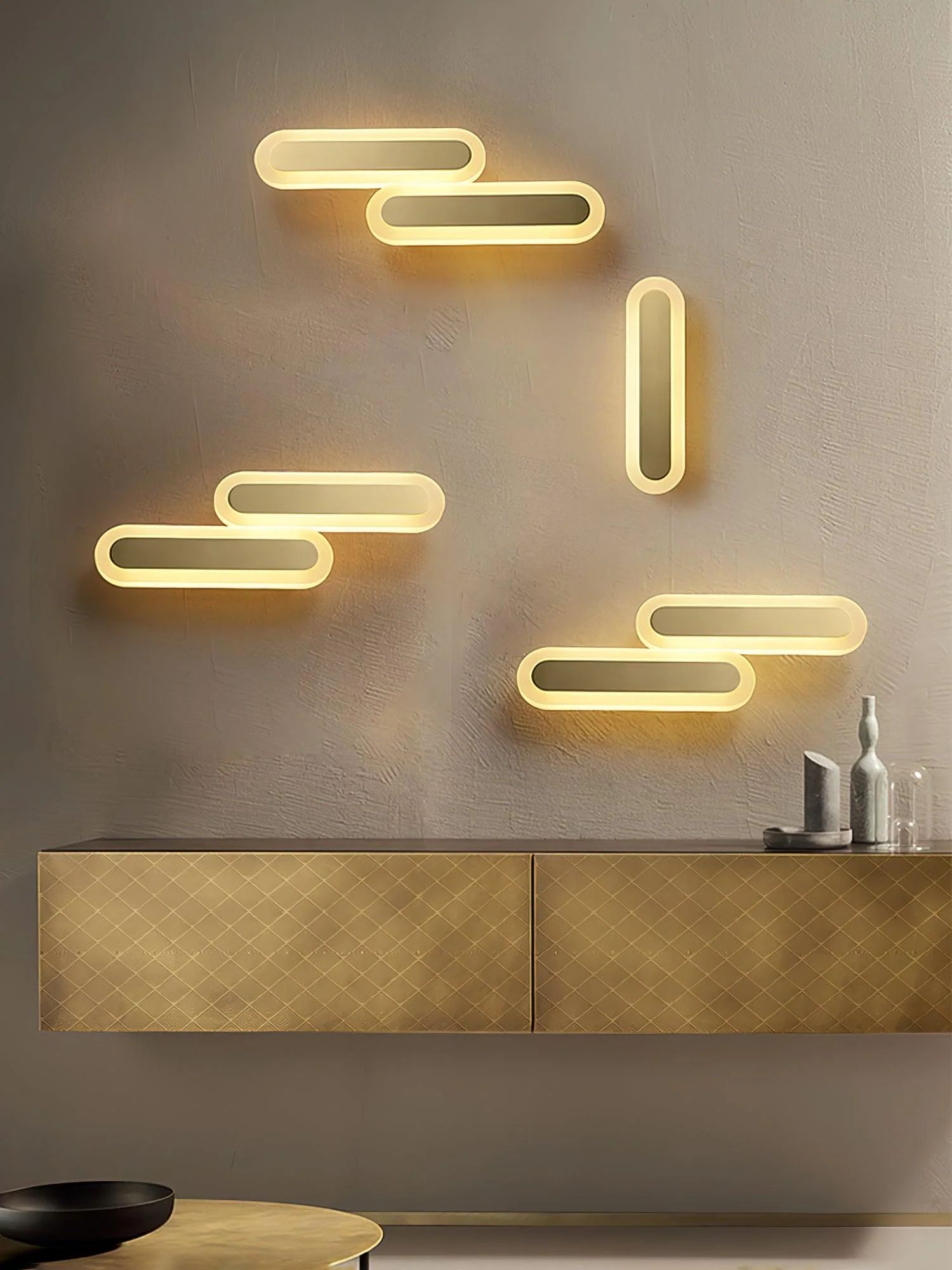Daba Modern Minimalist Brass Wall Lamp - Image 23