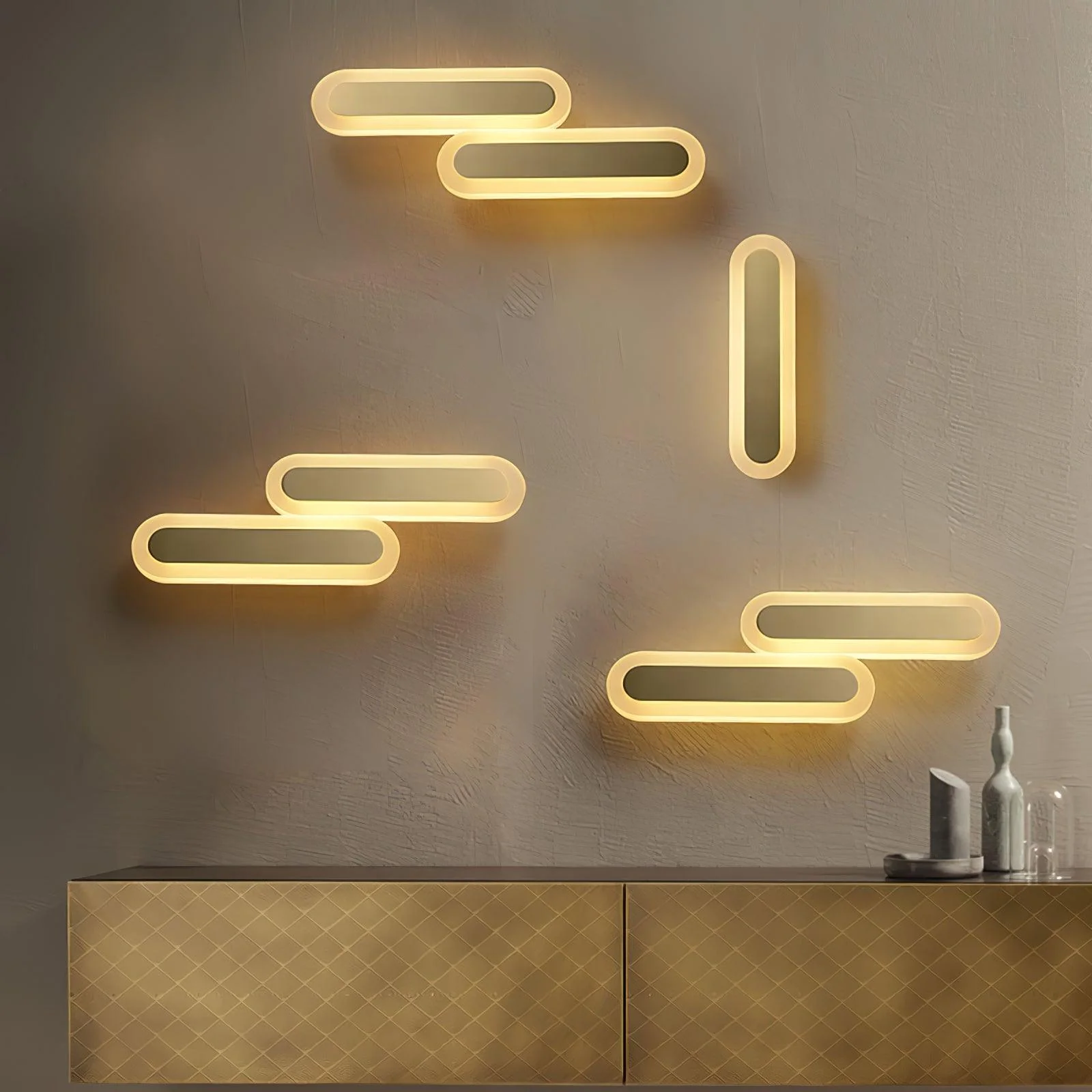 Daba Modern Minimalist Brass Wall Lamp - Image 26