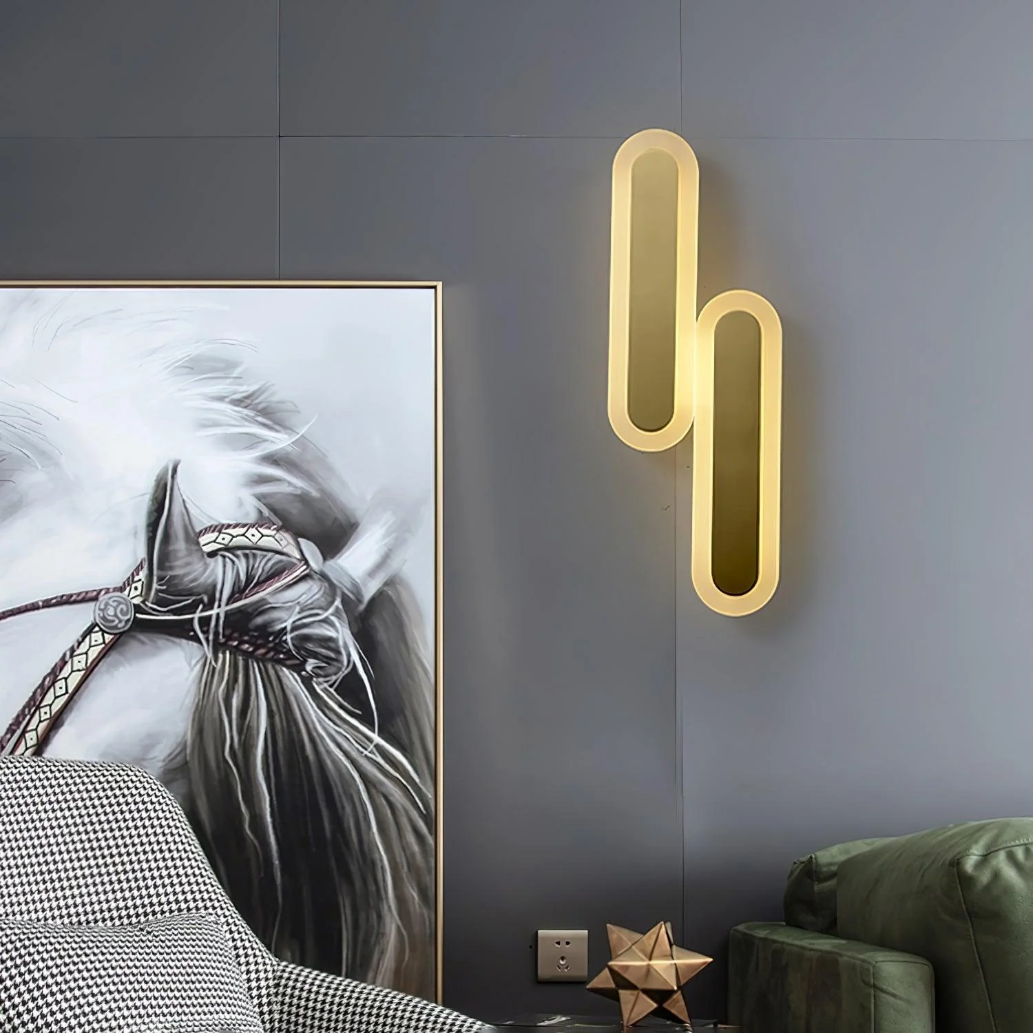 Daba Modern Minimalist Brass Wall Lamp - Image 28