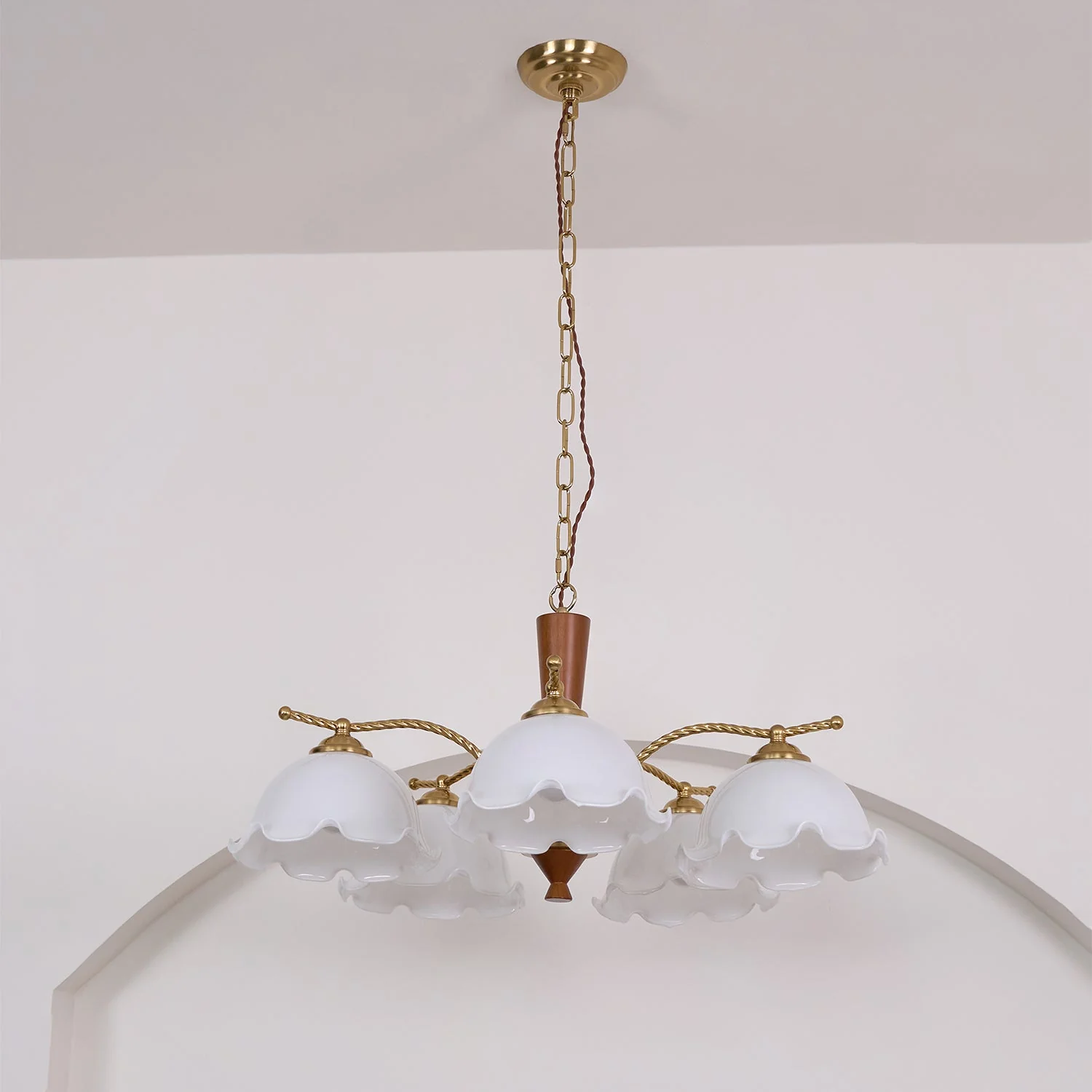 Daisy Vintage Glass Chandelier - Image 10