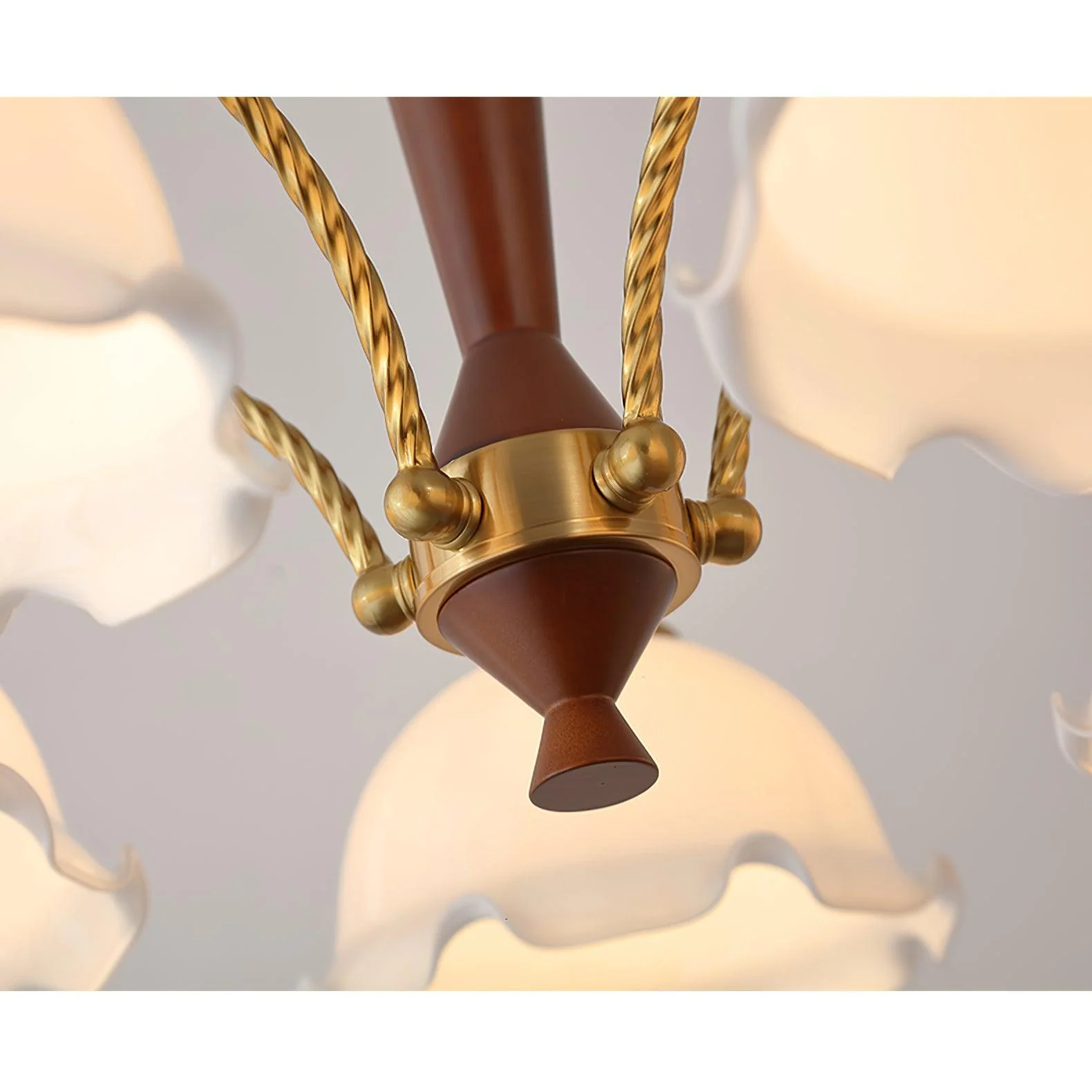 Daisy Vintage Glass Chandelier - Image 3