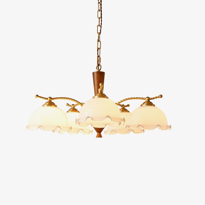Daisy Vintage Glass Chandelier - Image 8