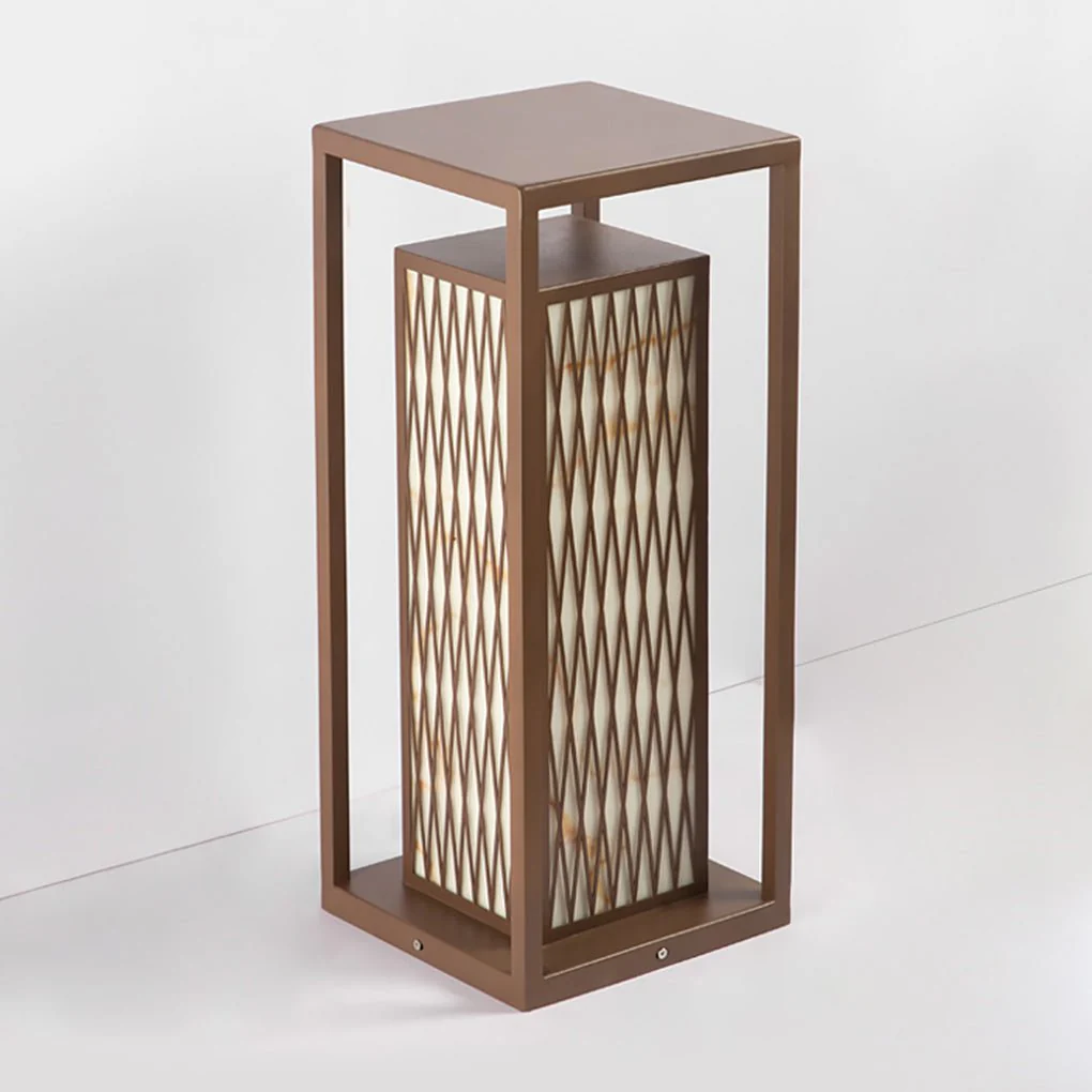 Dale Classic Asian Courtyard Marble LED Outdoor Light - Image 10