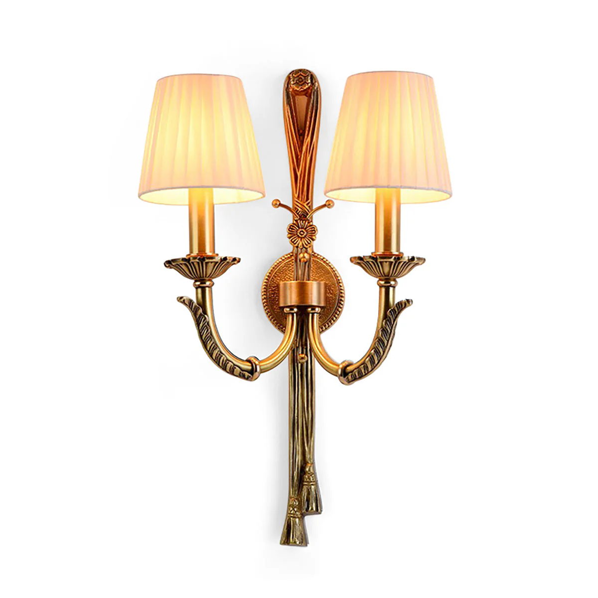 Danbury Contemporary Brass Wall Light - Image 9