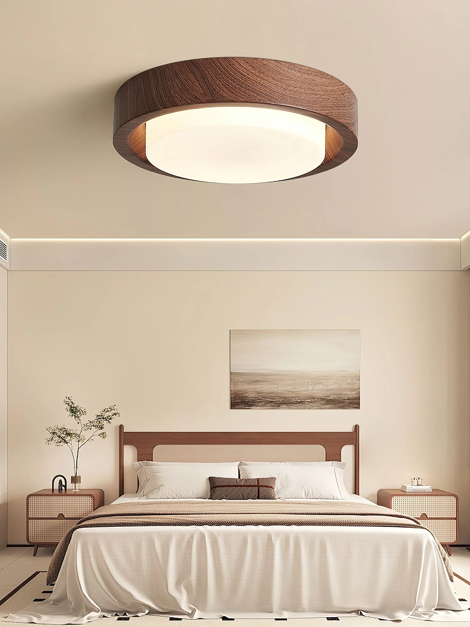 Daniel Minimalist Wood Ceiling Light - Image 11