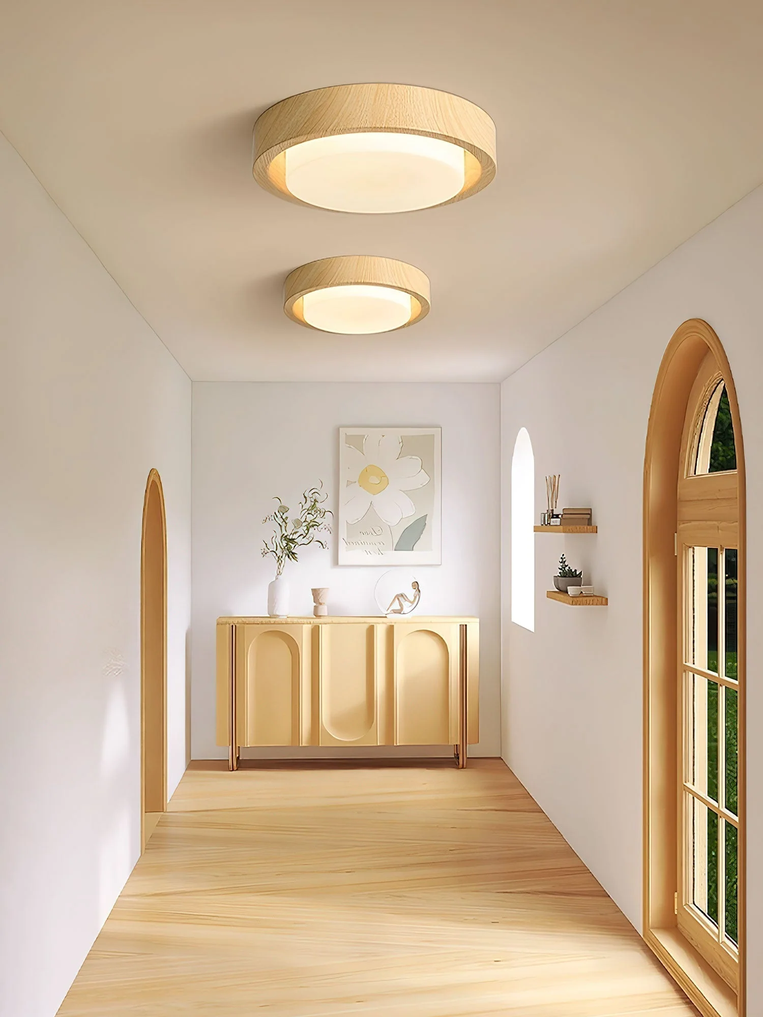 Daniel Minimalist Wood Ceiling Light - Image 15