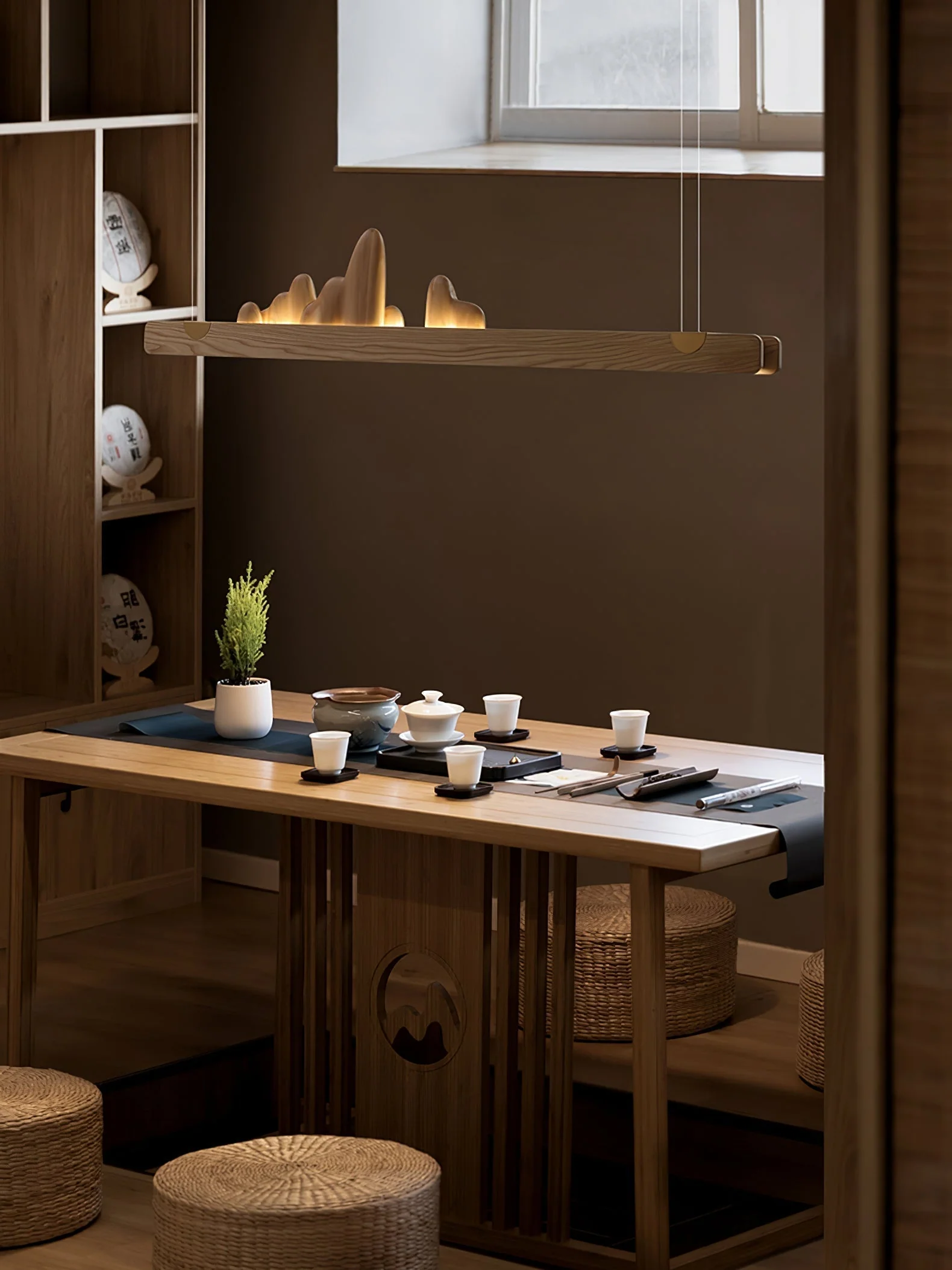 Daniel Modern Wood Pendant Light - Image 2