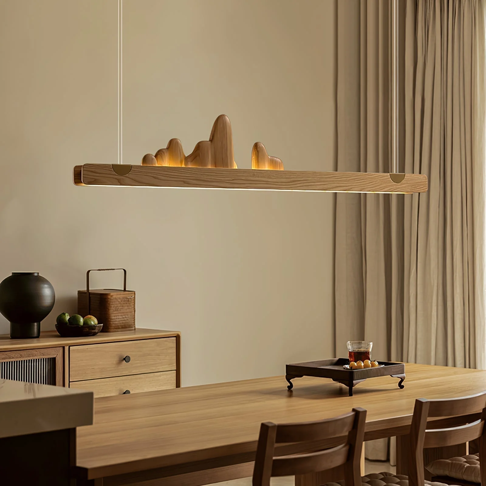 Daniel Modern Wood Pendant Light - Image 4