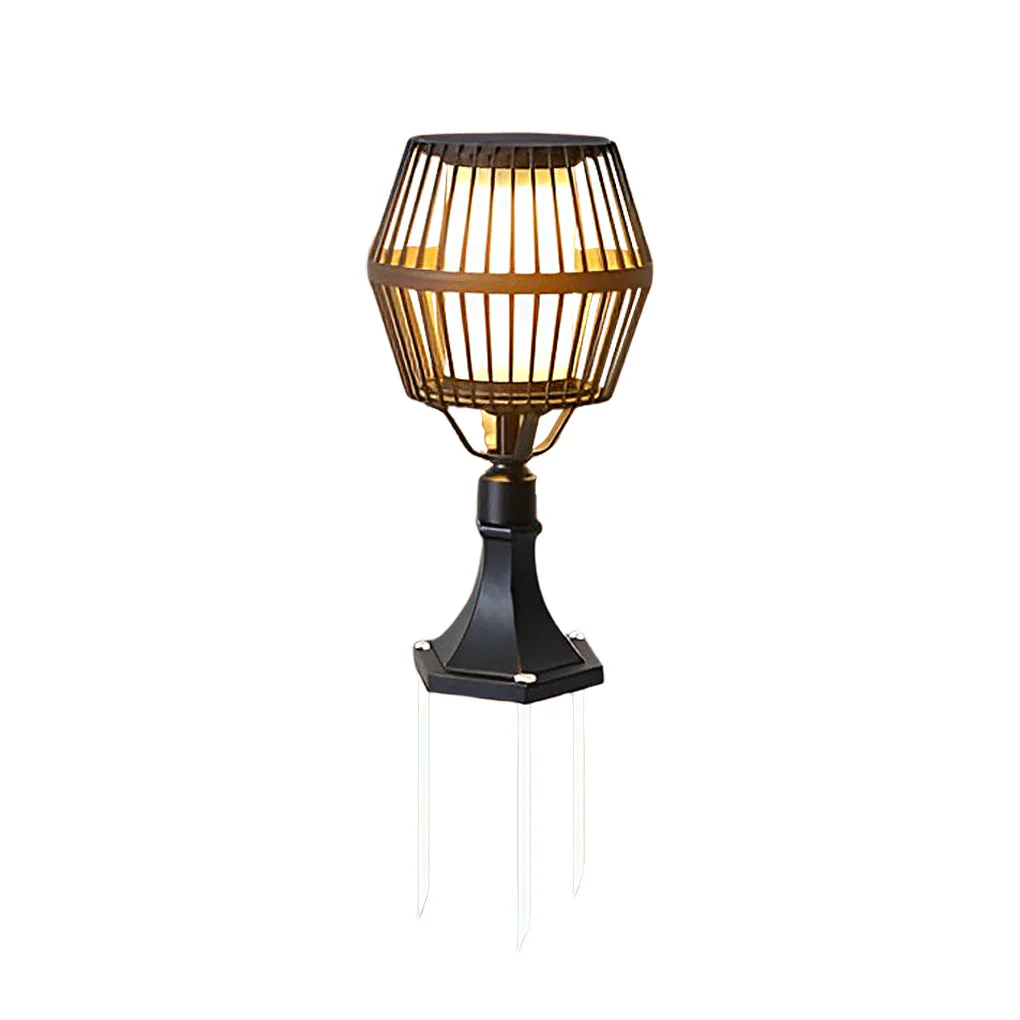 Deirdre Modern Solar Caged Outdoor Lanterns - Image 5