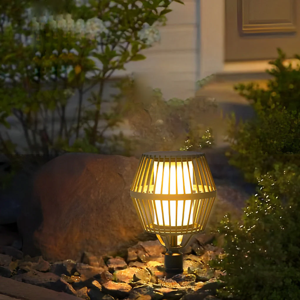 Deirdre Modern Solar Caged Outdoor Lanterns - Image 9