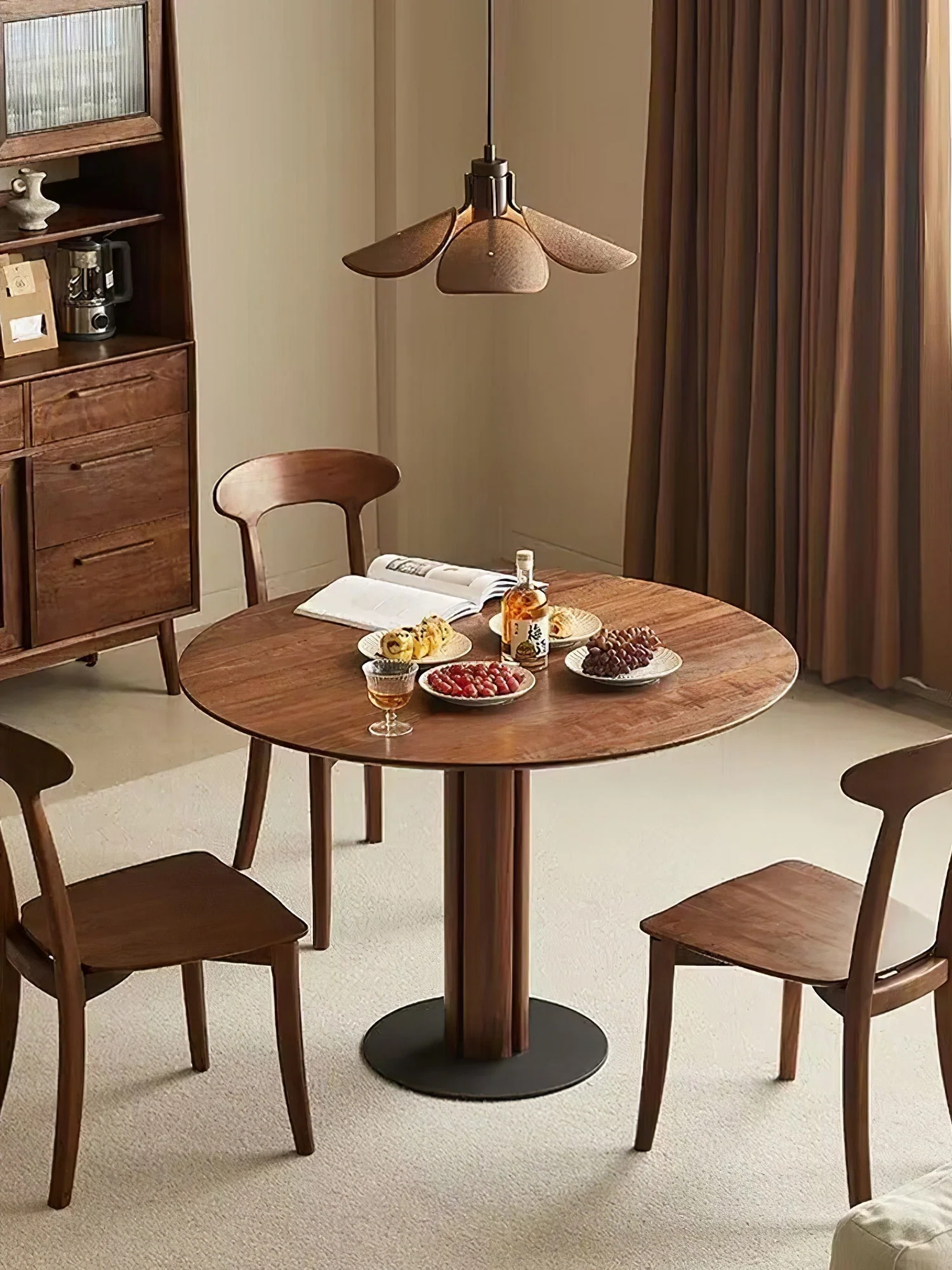 Delfina Retro Fabric Pendant Light - Image 12