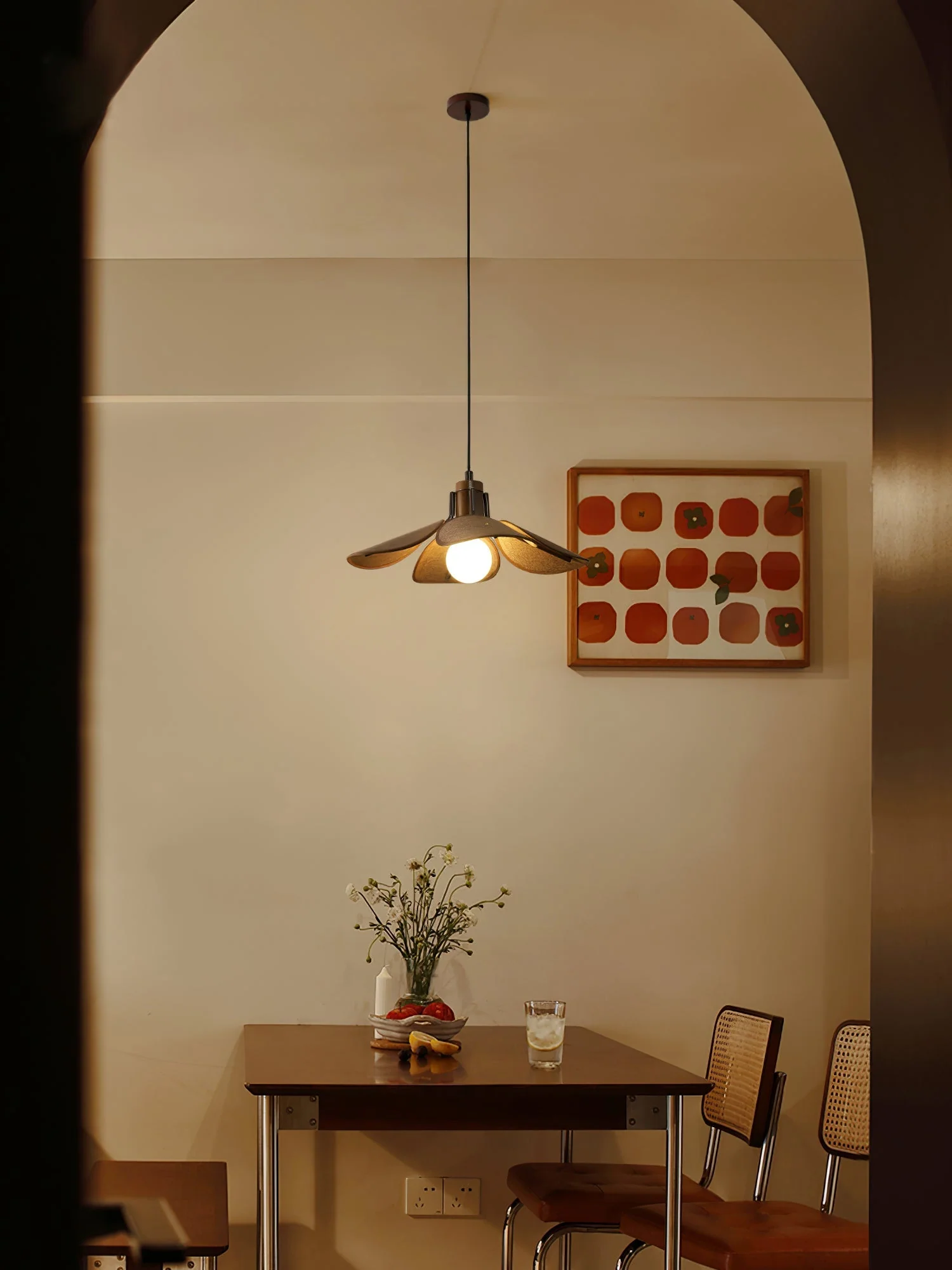 Delfina Retro Fabric Pendant Light - Image 30