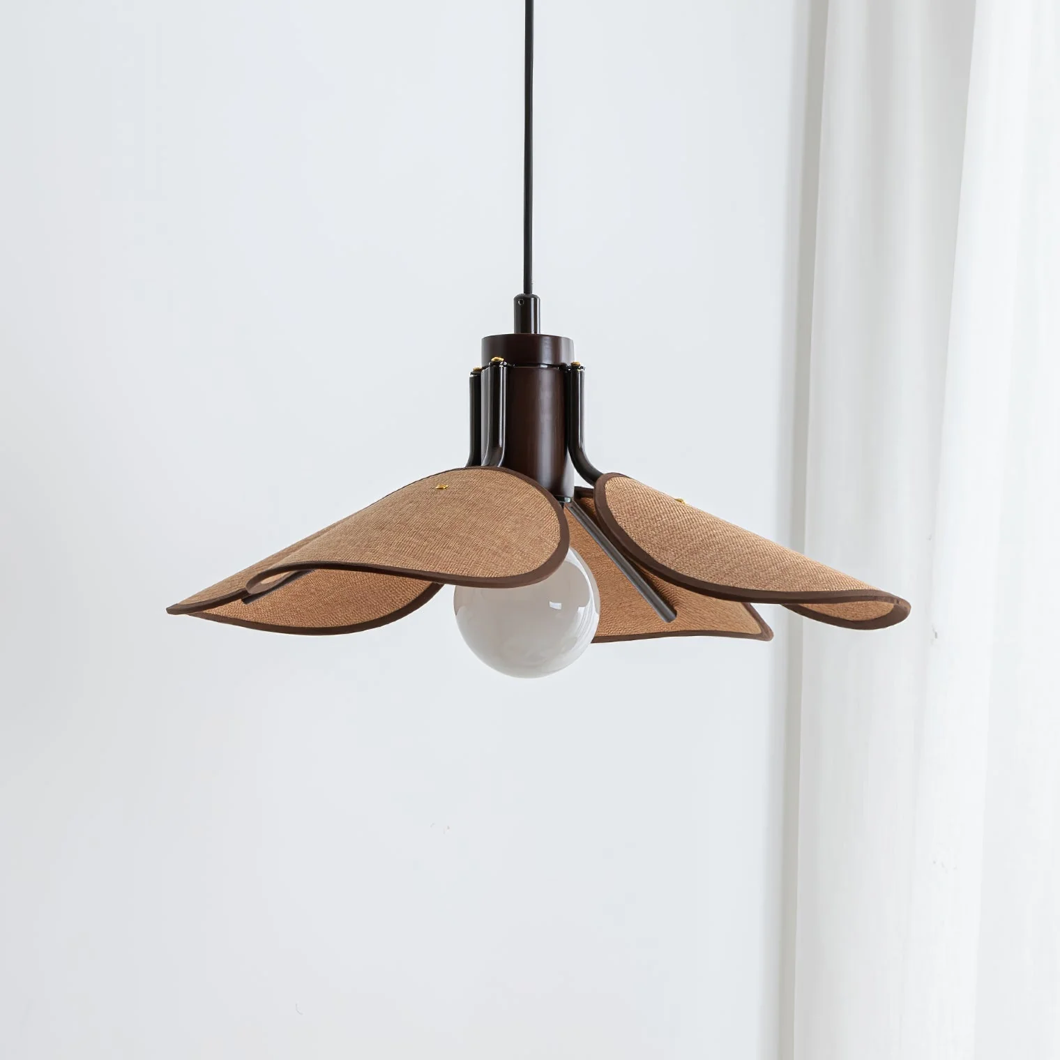 Delfina Retro Fabric Pendant Light - Image 4