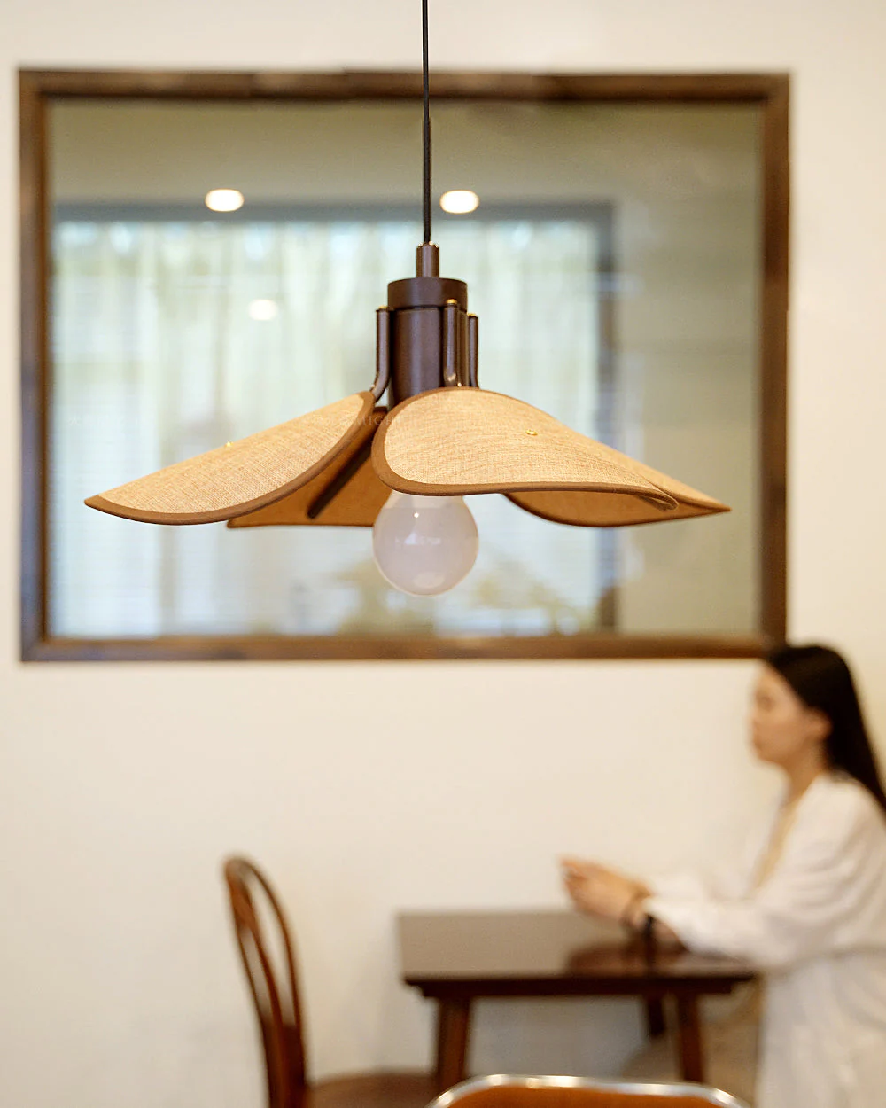 Delfina Retro Fabric Pendant Light - Image 8