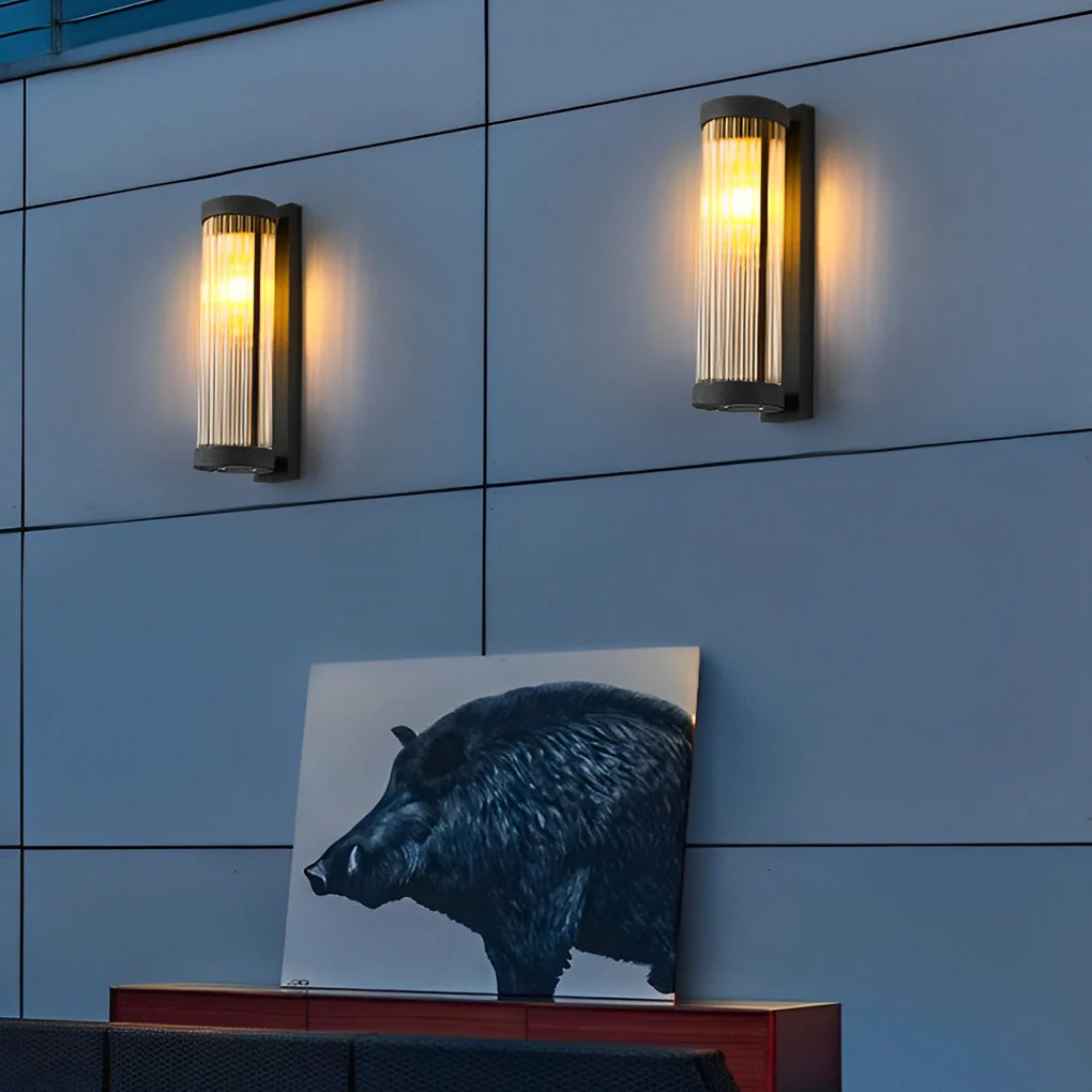 Denise Creative LED Modern Solar Glass Outdoor Wall Lights - Image 11