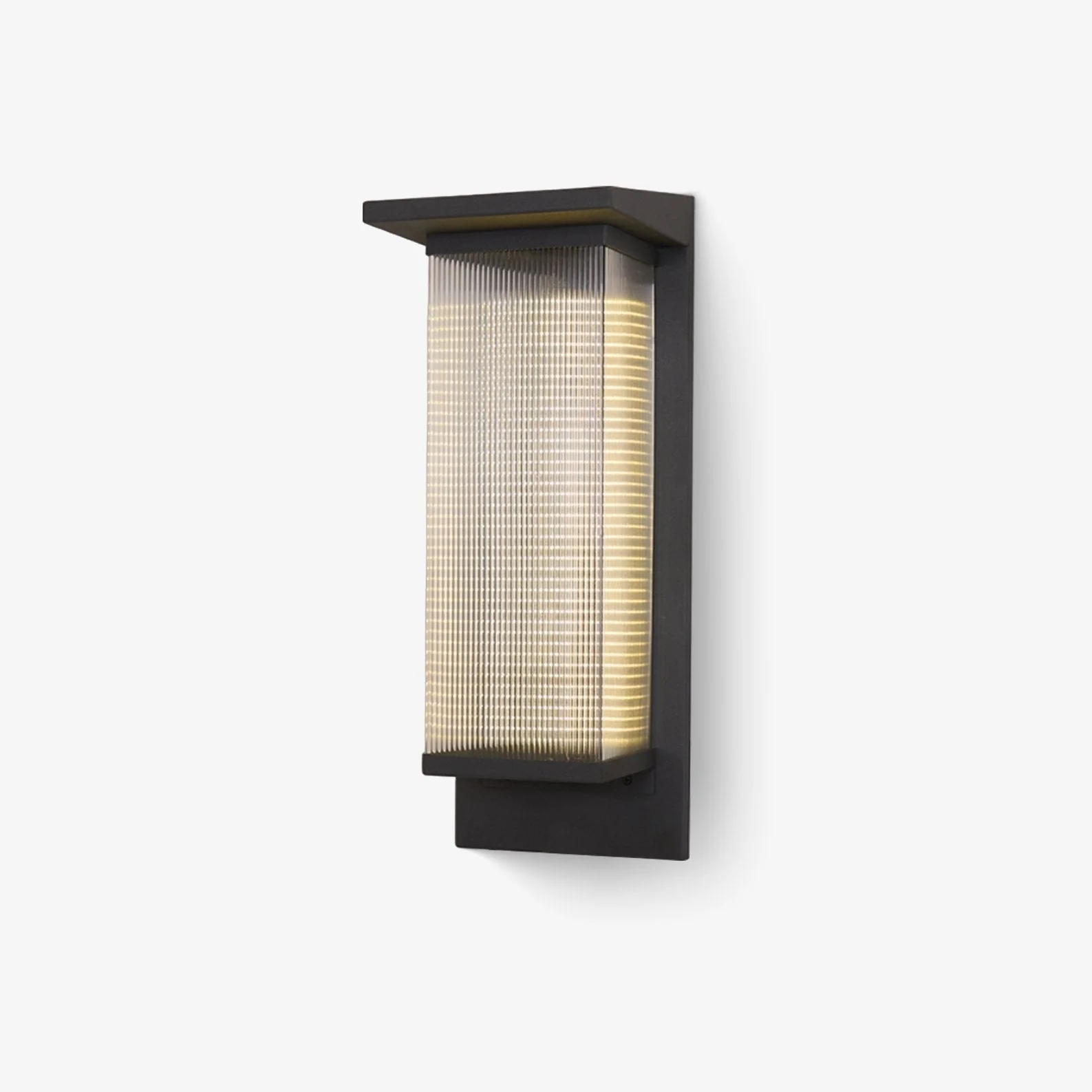 Dependable Unique Box Solar Outdoor Wall Lamp