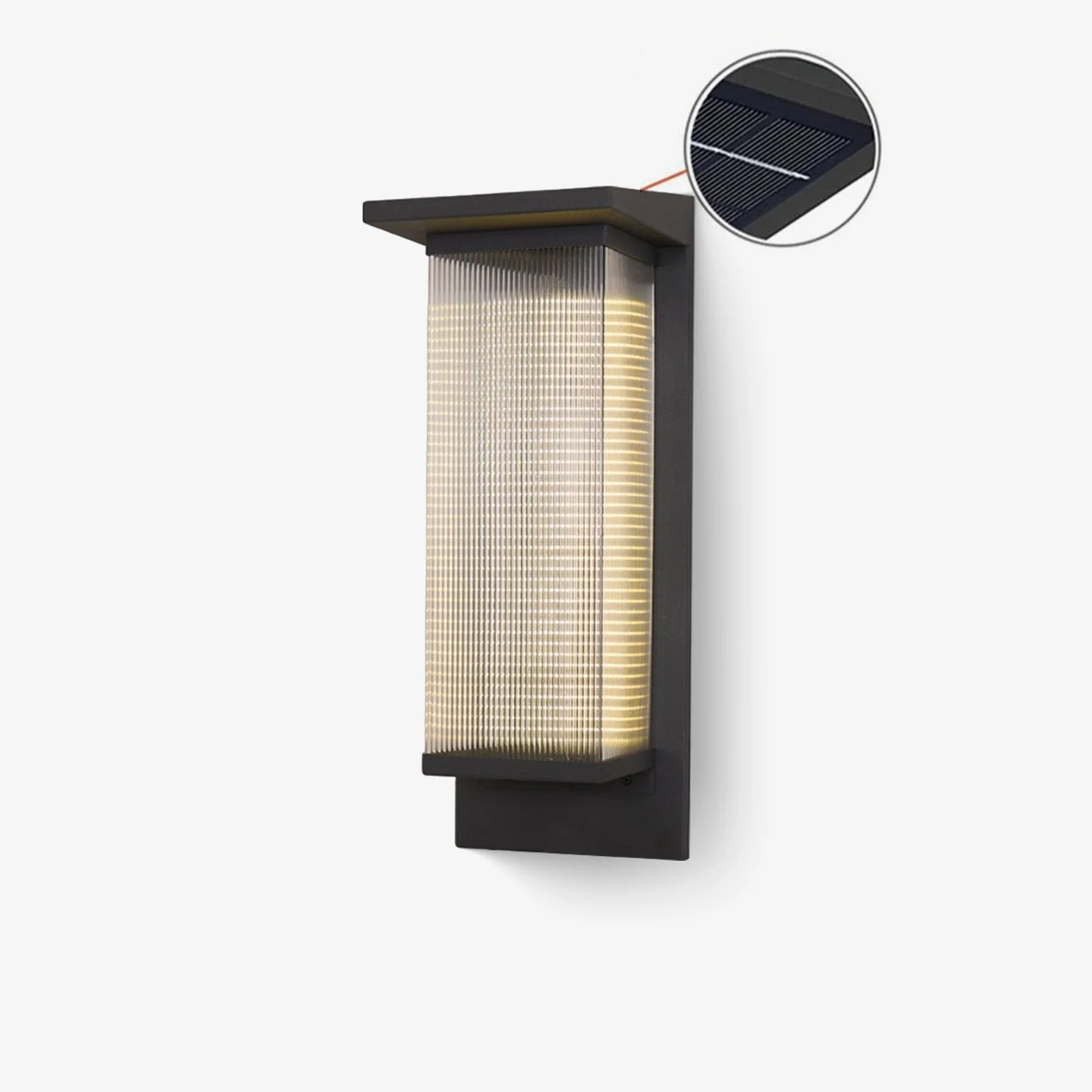 Dependable Unique Box Solar Outdoor Wall Lamp - Image 13