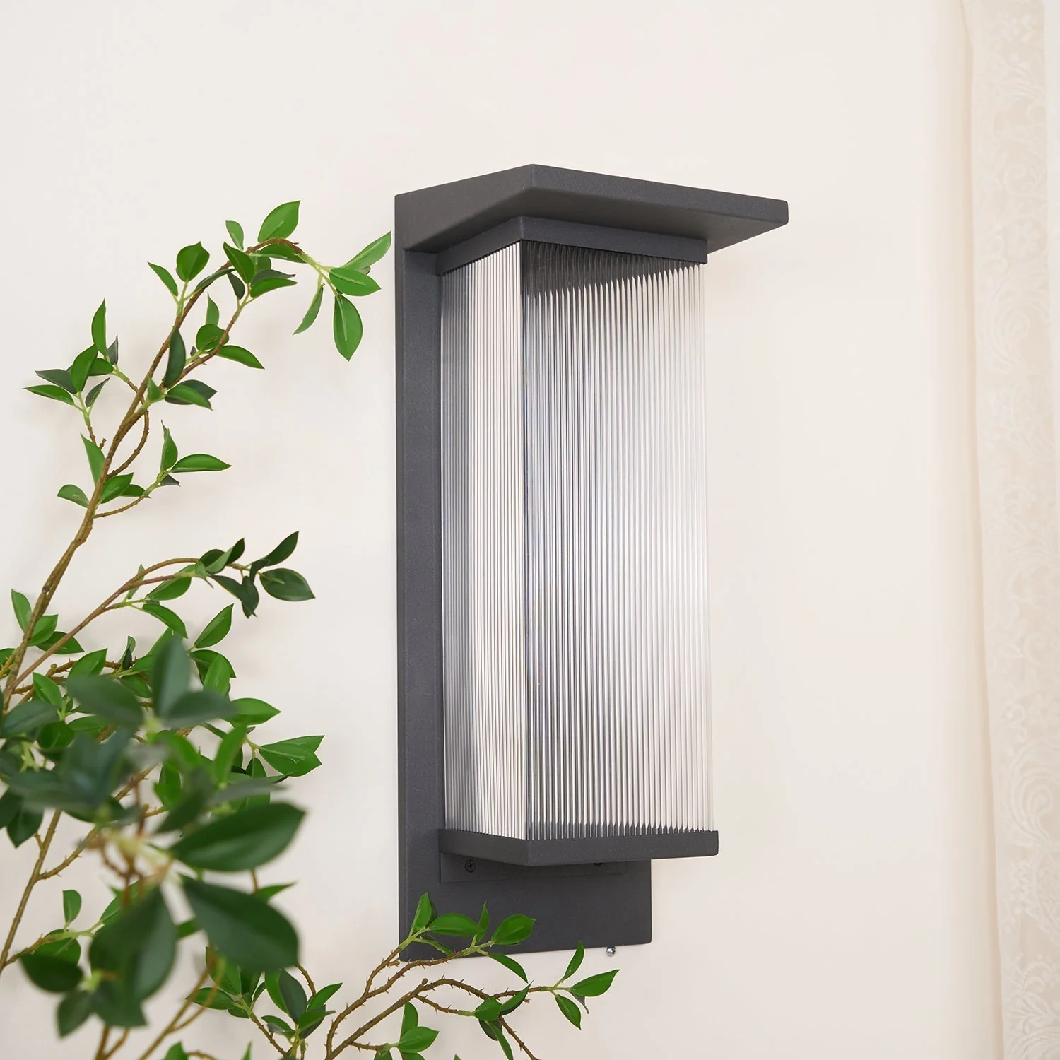 Dependable Unique Box Solar Outdoor Wall Lamp - Image 19
