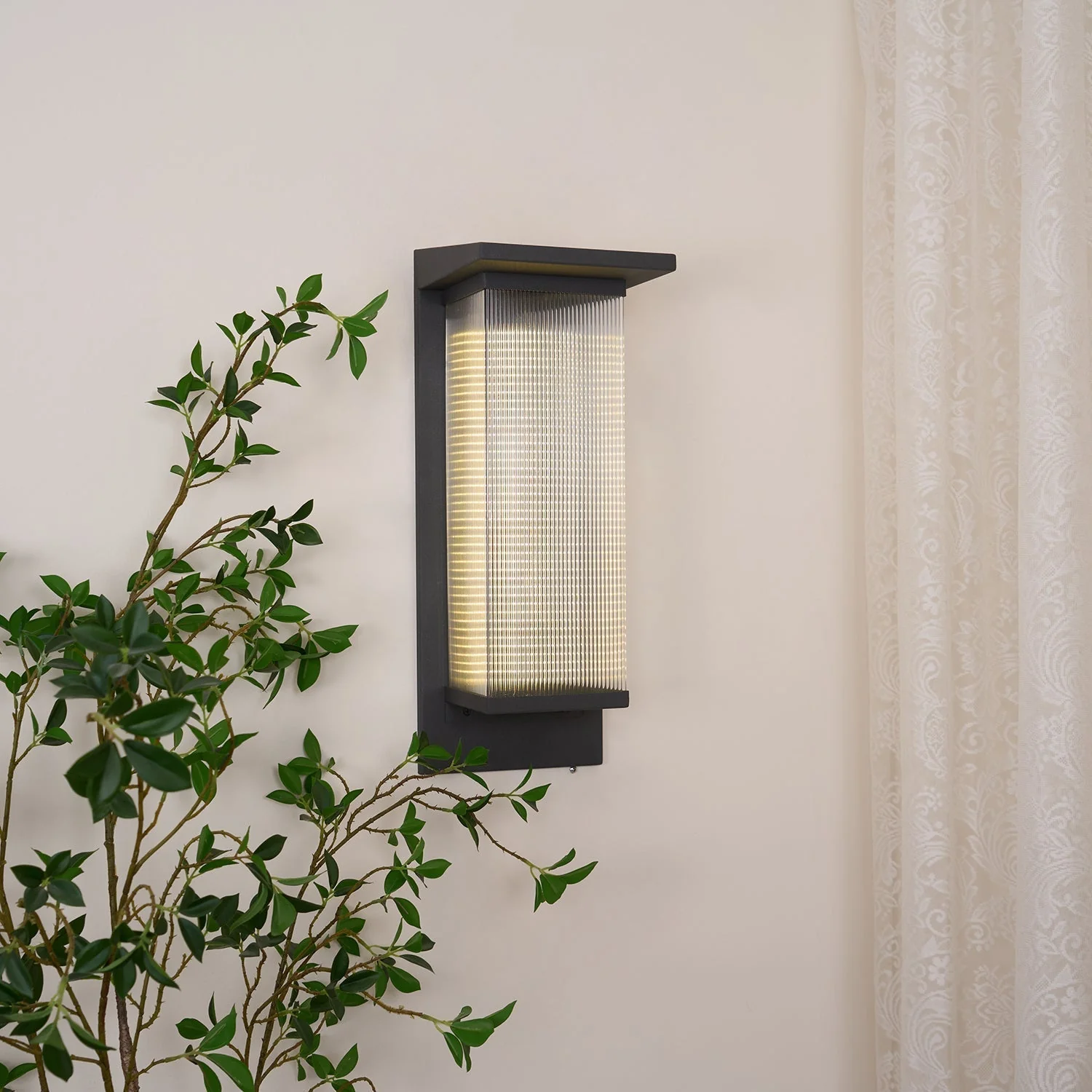 Dependable Unique Box Solar Outdoor Wall Lamp - Image 25