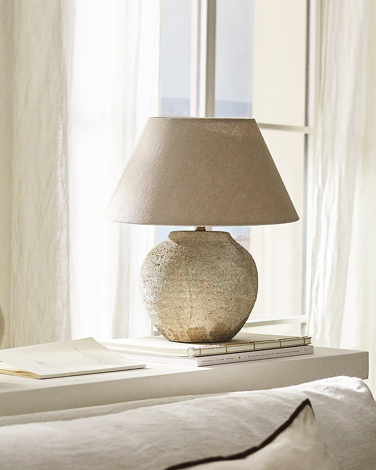 Desert Sand Natural Ceramics Table Light - Image 5