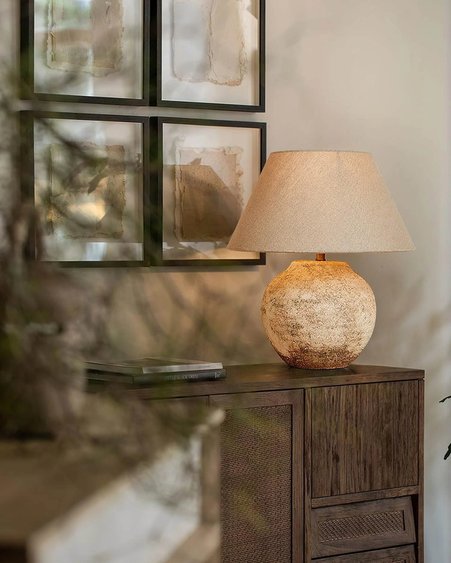 Desert Sand Natural Ceramics Table Light - Image 9