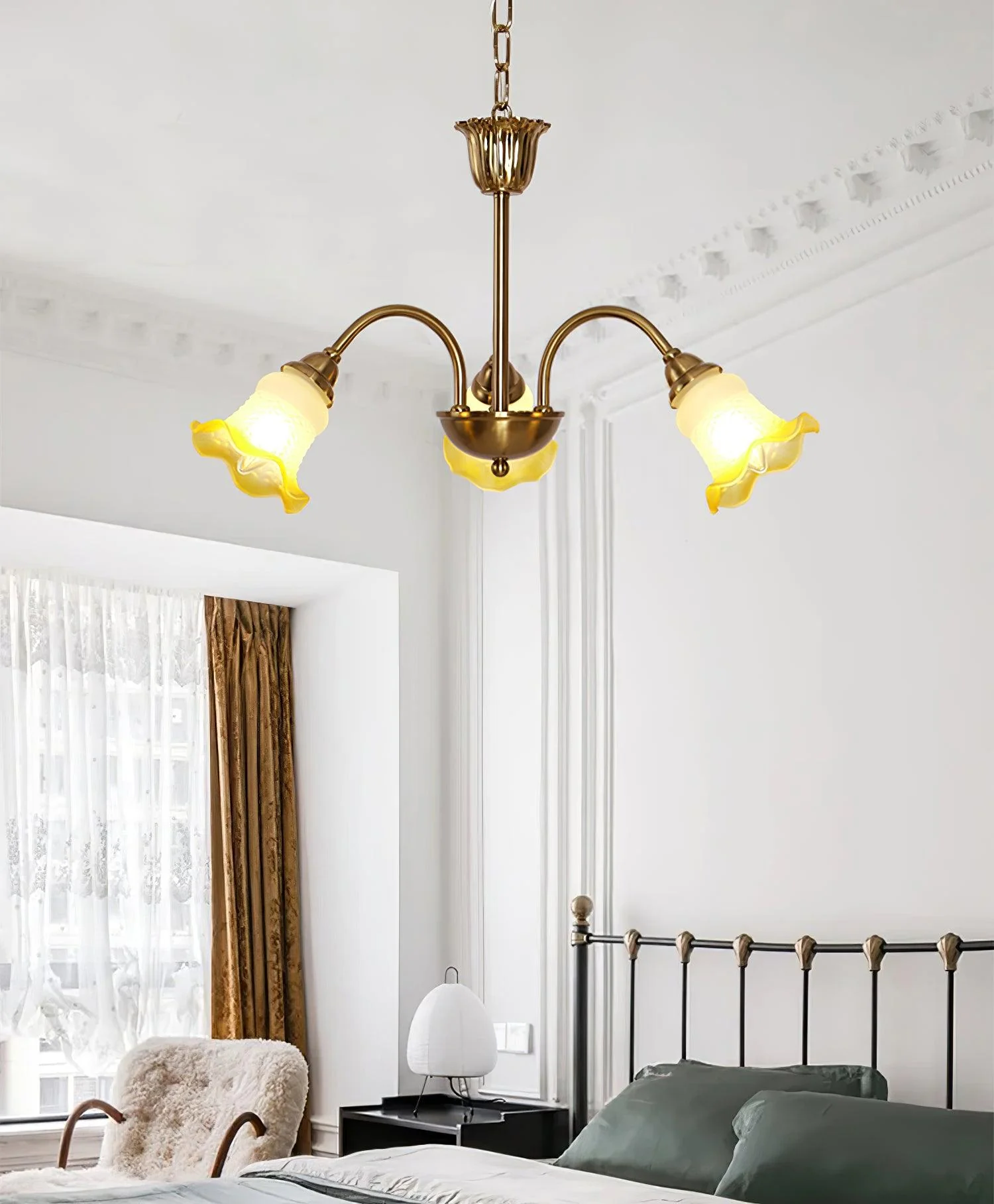 Diane Vintage Glass Chandelier - Image 16