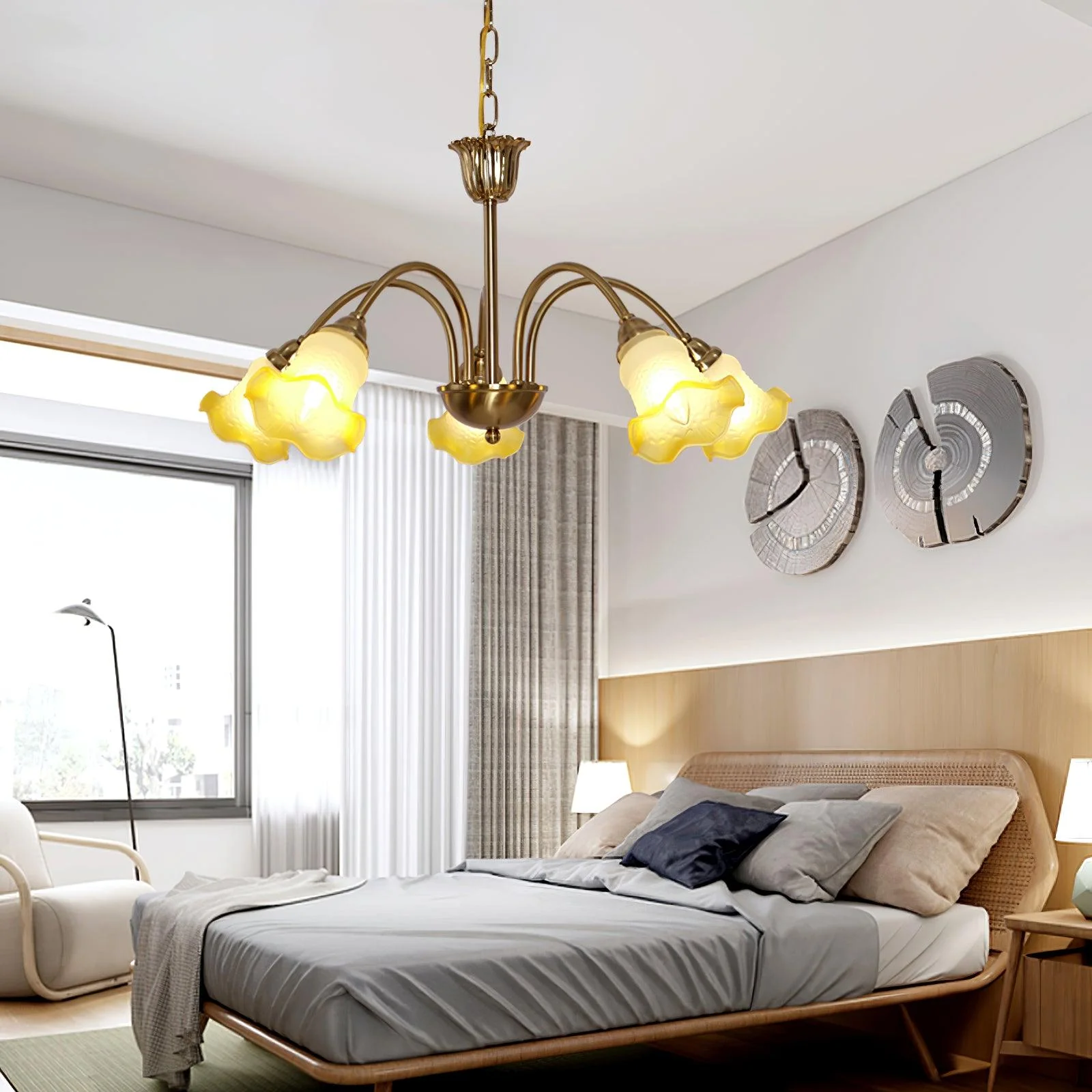 Diane Vintage Glass Chandelier - Image 18