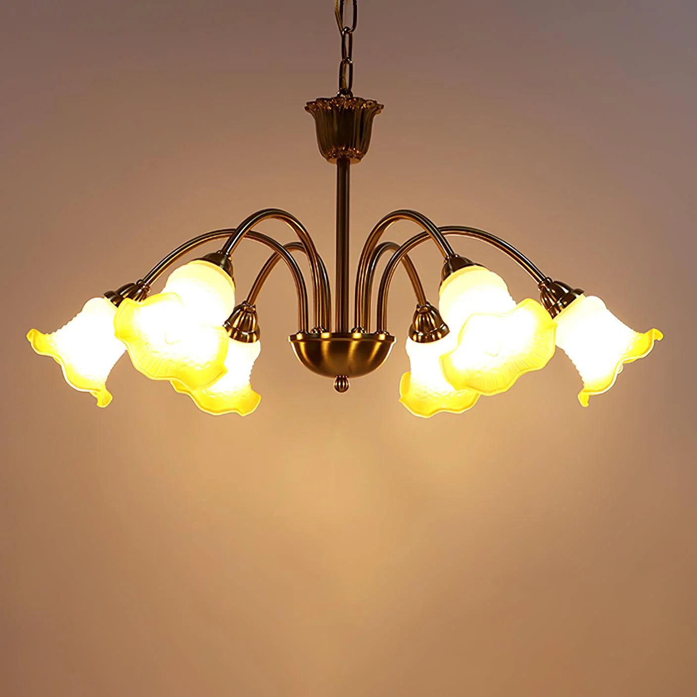 Diane Vintage Glass Chandelier - Image 19