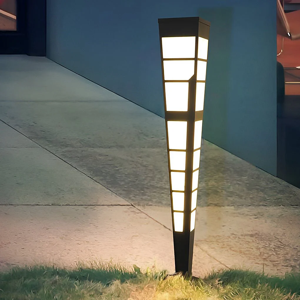 Dixon Modern Marble Steel Outdoor Post Light