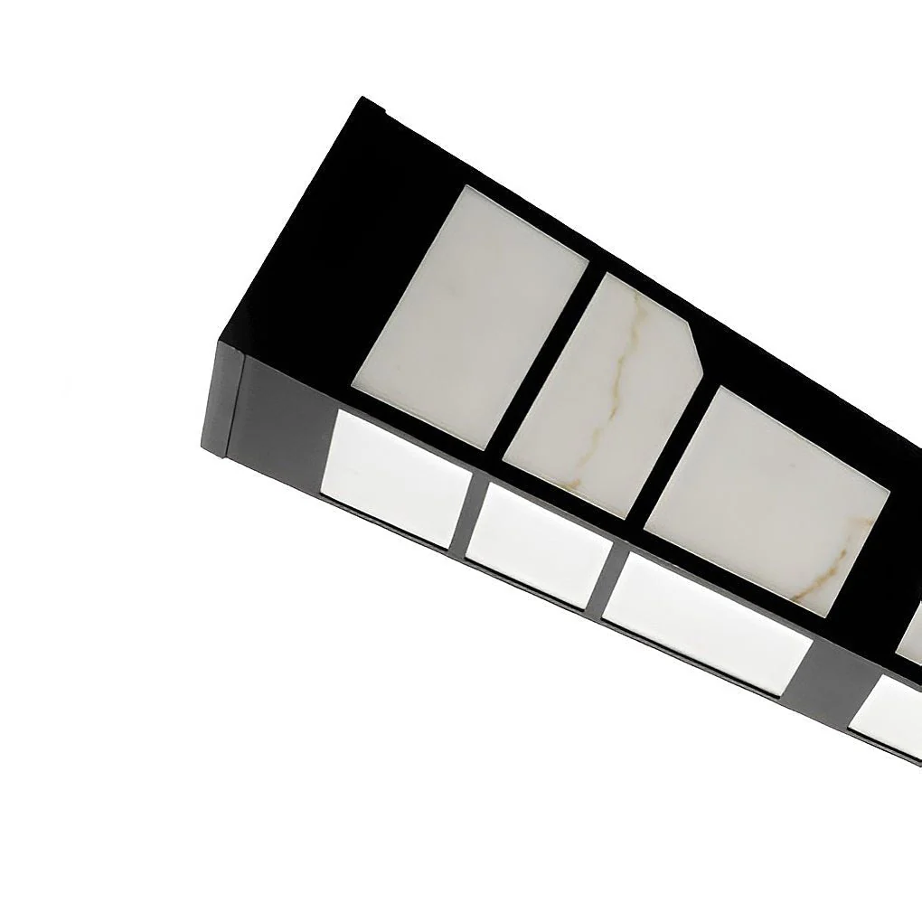 Dixon Modern Marble Steel Outdoor Post Light - Image 10