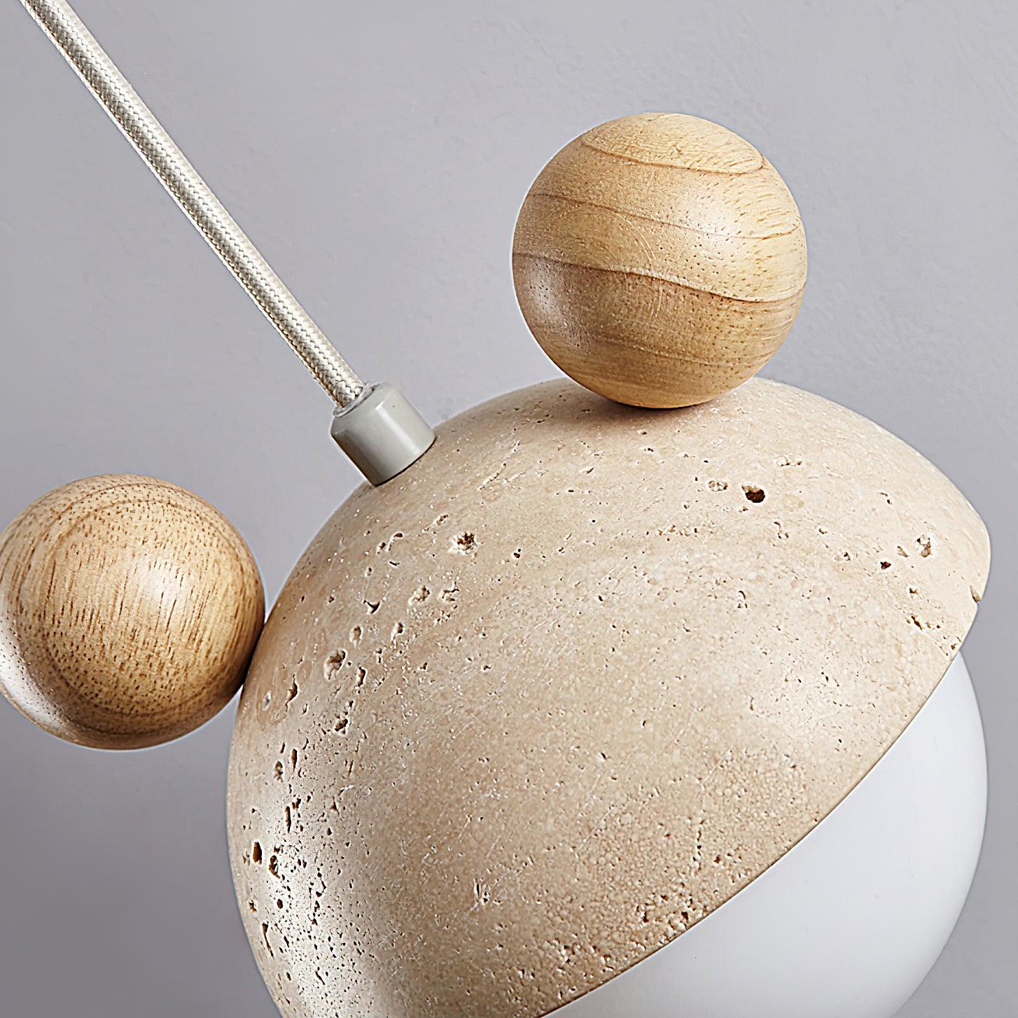 Domiere Playful Travertine Pendant Light - Image 10