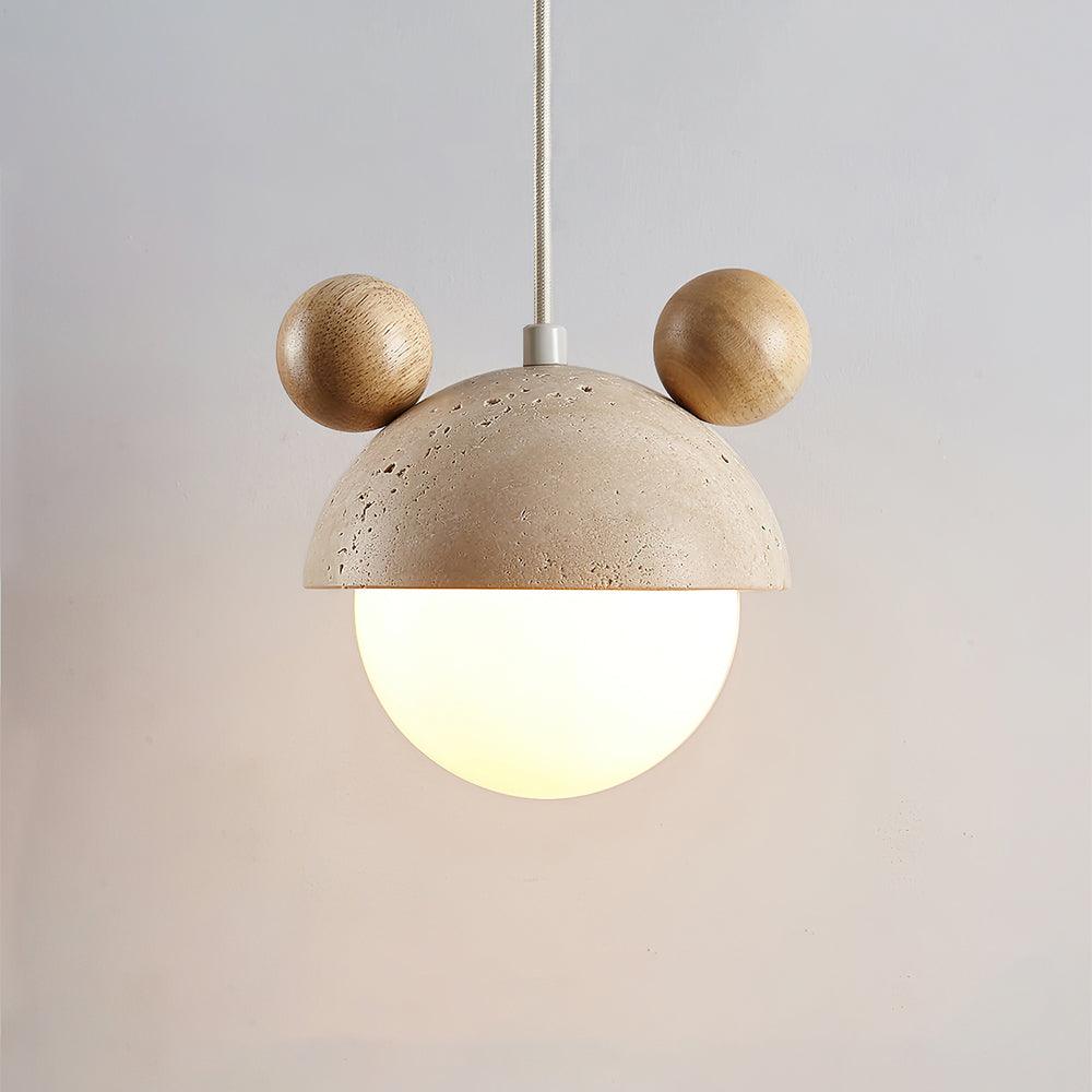 Domiere Playful Travertine Pendant Light - Image 14