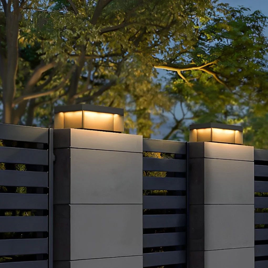 Dora Classic Square LED Steel Outdoor Post Light - Image 7