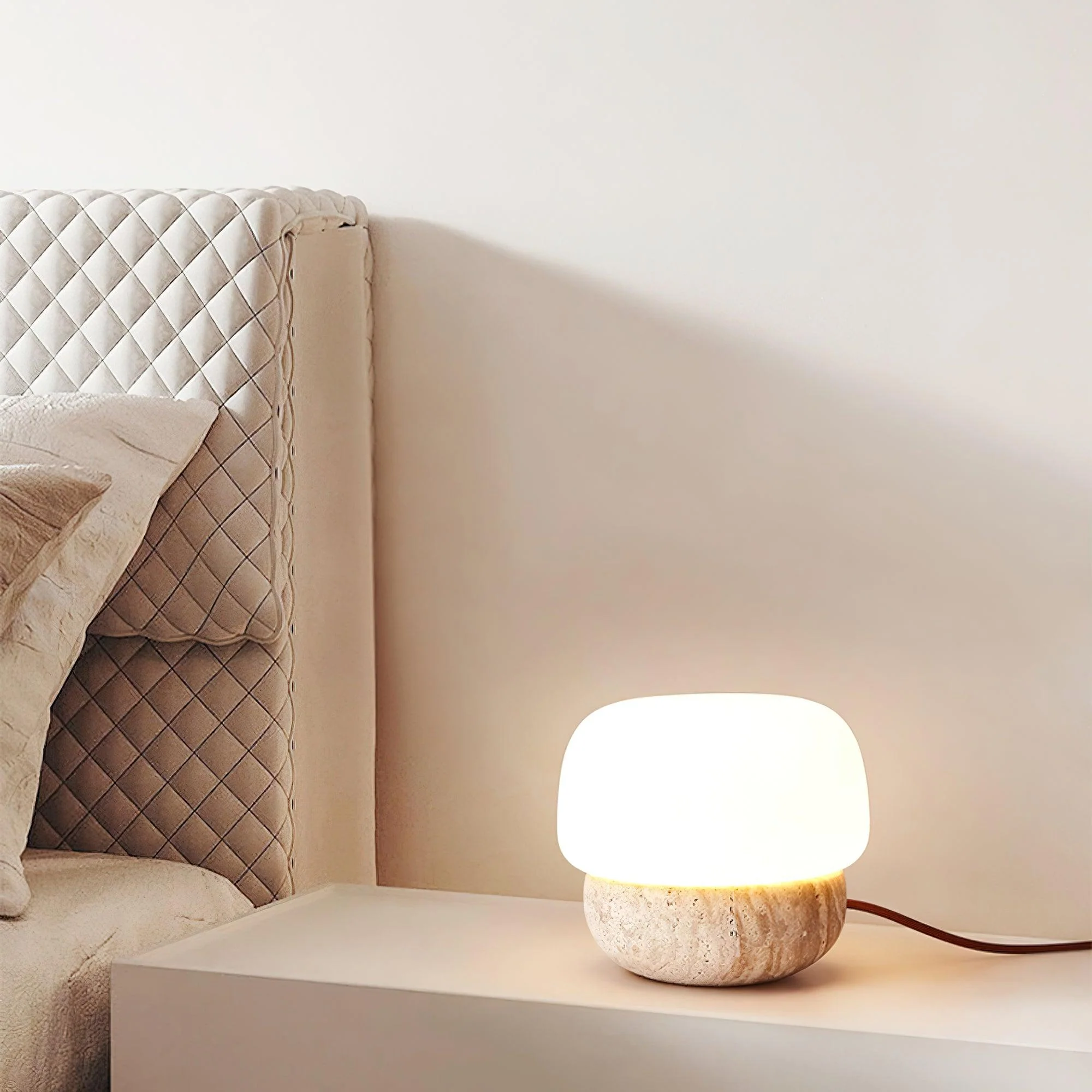 Doudou Minimalist Travertine Table Light - Image 4