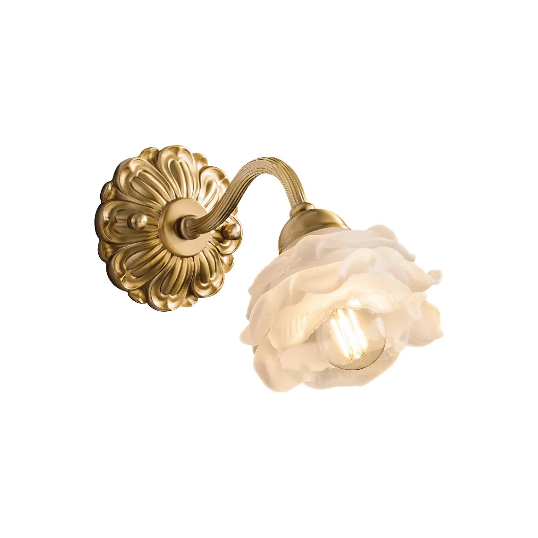 Drifte Brass Floral Luxury Wall Lamp - Image 10