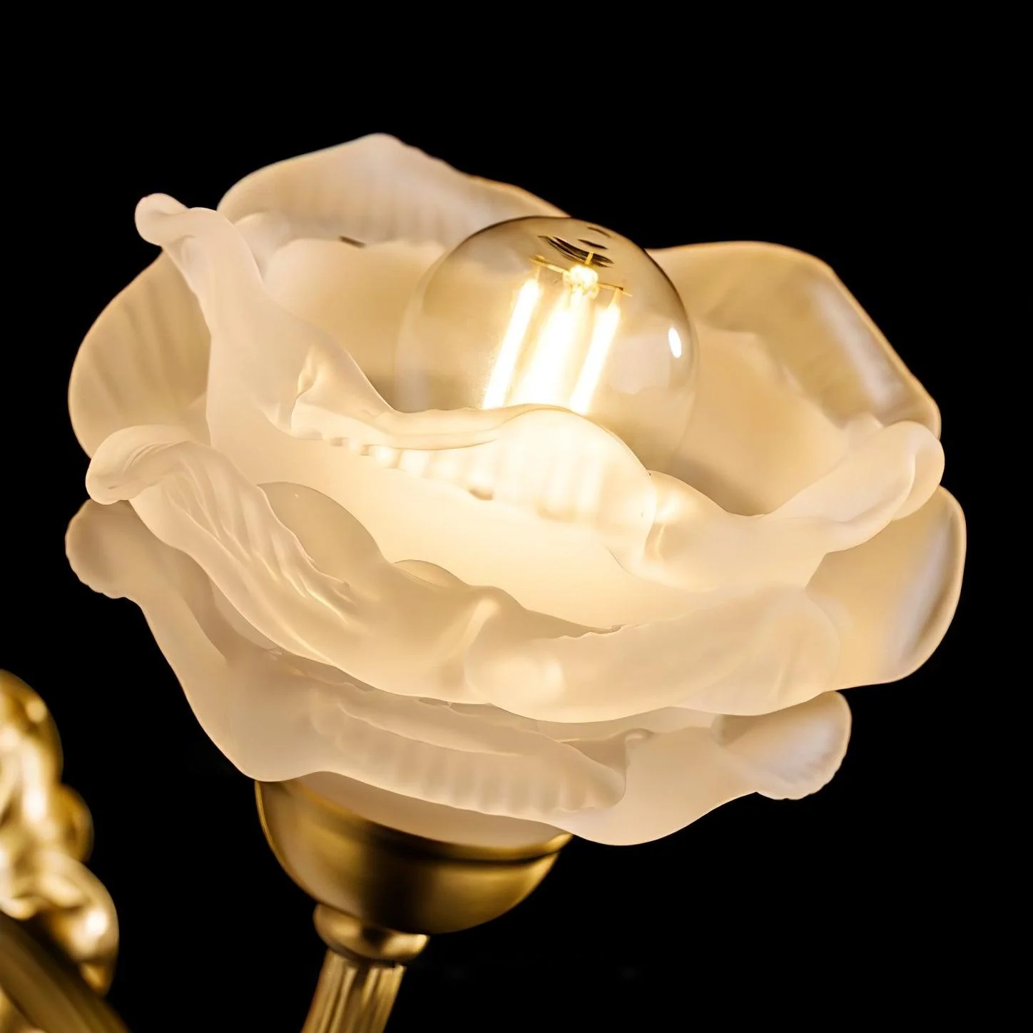 Drifte Brass Floral Luxury Wall Lamp - Image 22