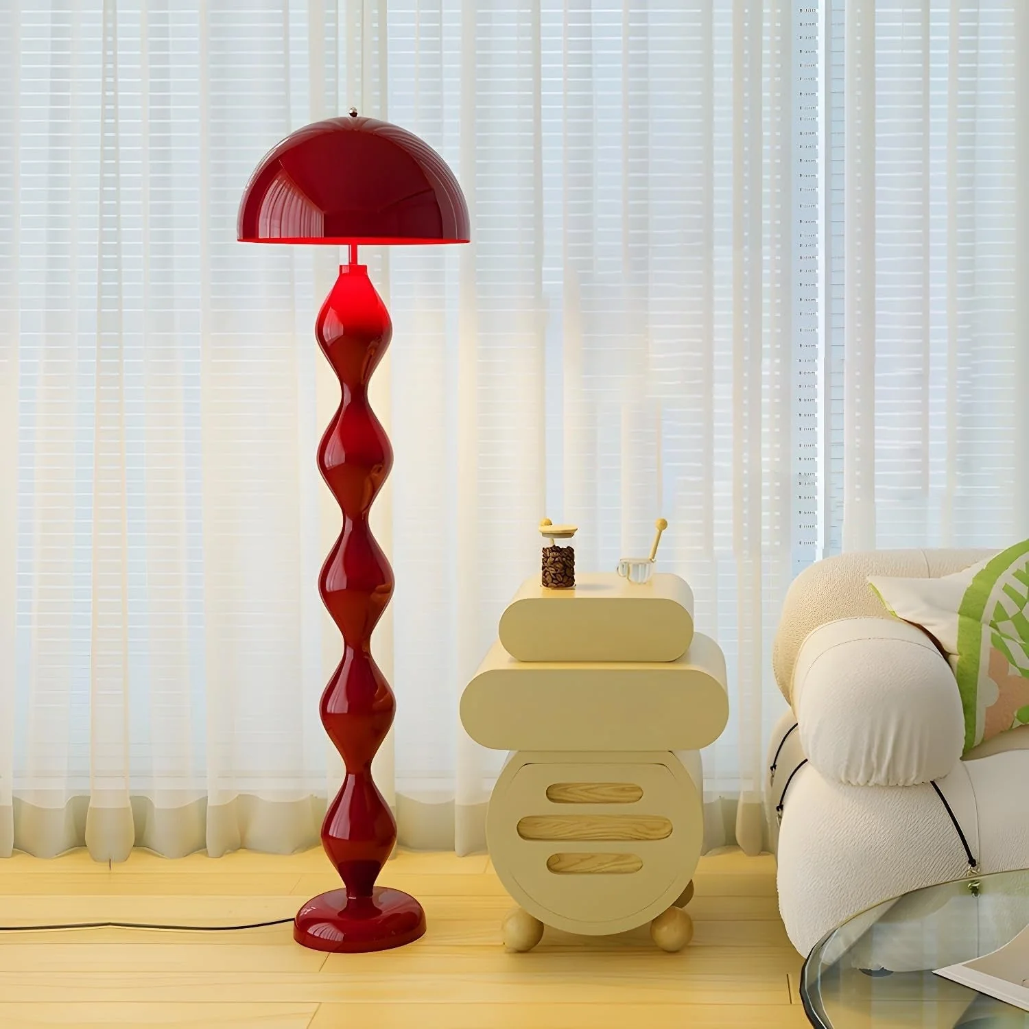 Drop Contemporary Resin Floor Lamp - Image 2