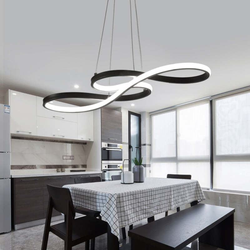 Durell Musical Note Pendant Light, Black & Gold - Image 8